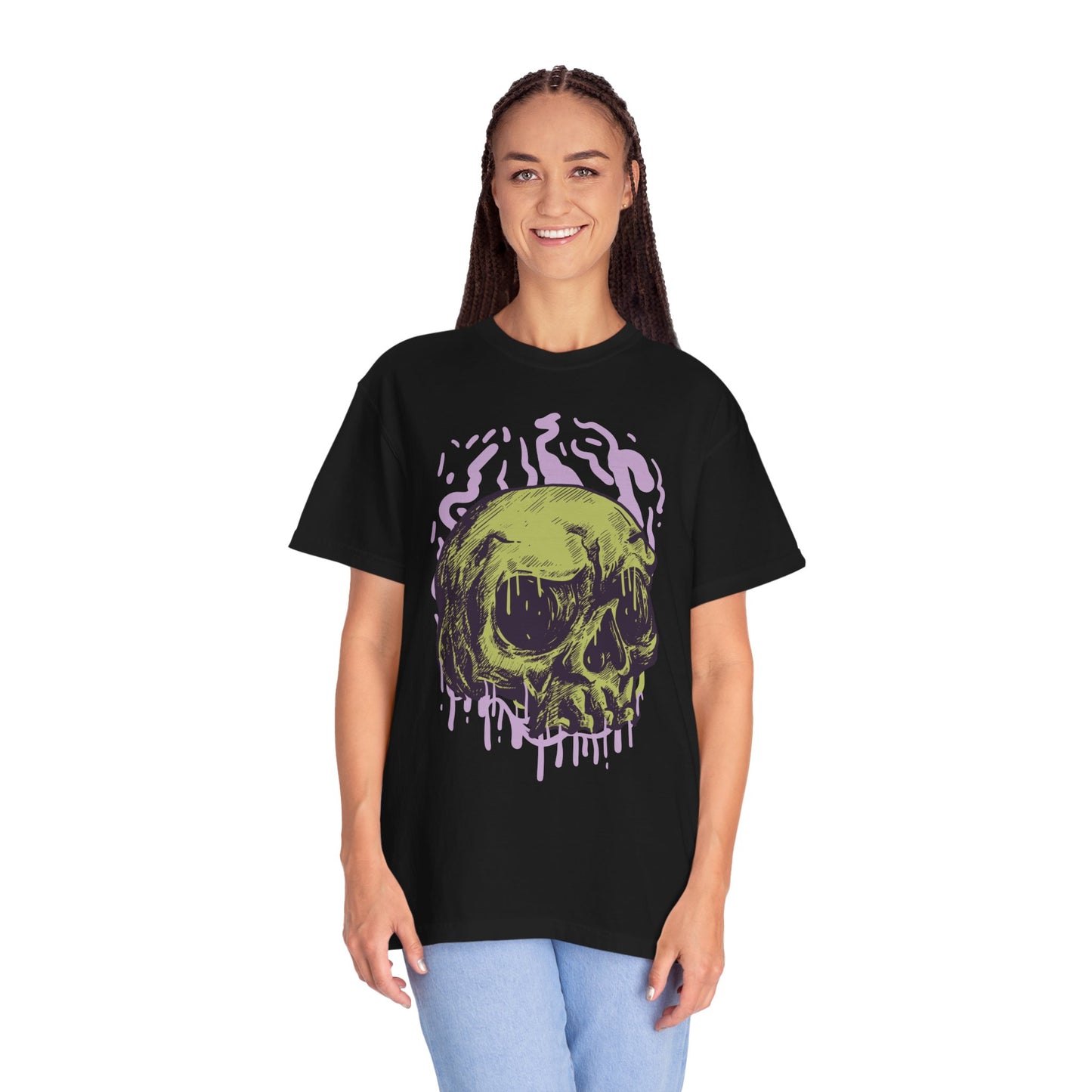 Tee-shirt unisexe en coton avec tête de mort 