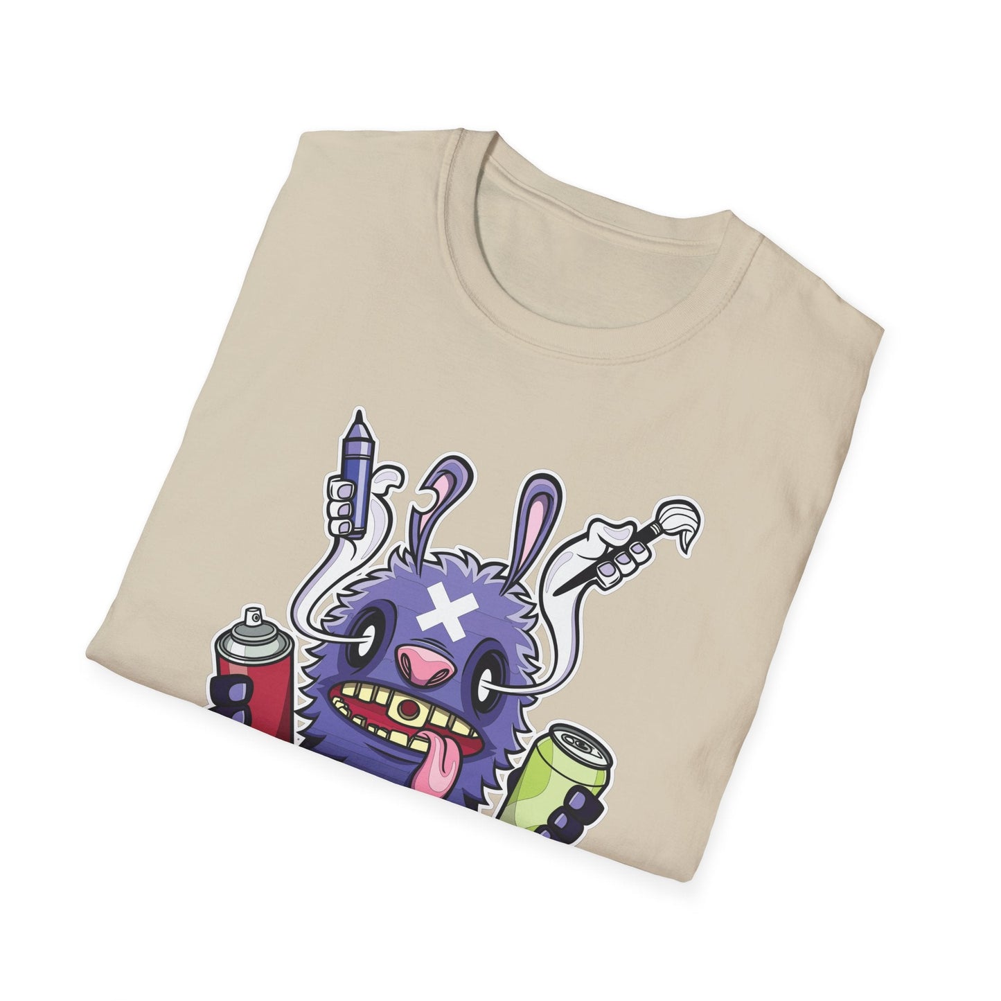Cartoon T Shirt Animation T Shirt Funny Tee Shirt Unisex Softstyle Gildan 64000 Art Design