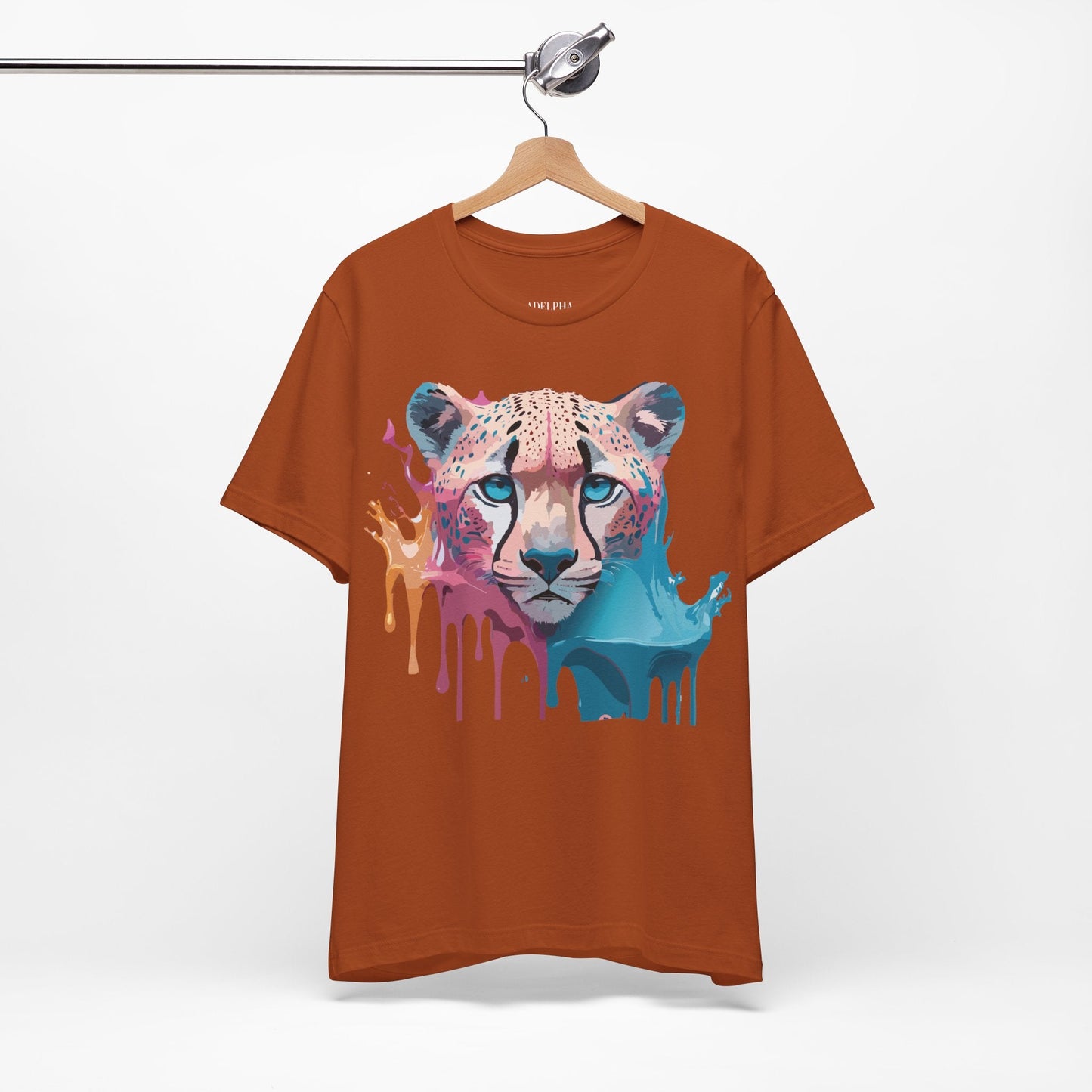 Adelpha Graphic Cheetah Shirt Unisex Vintage Inspired Graphic Tee Art Design