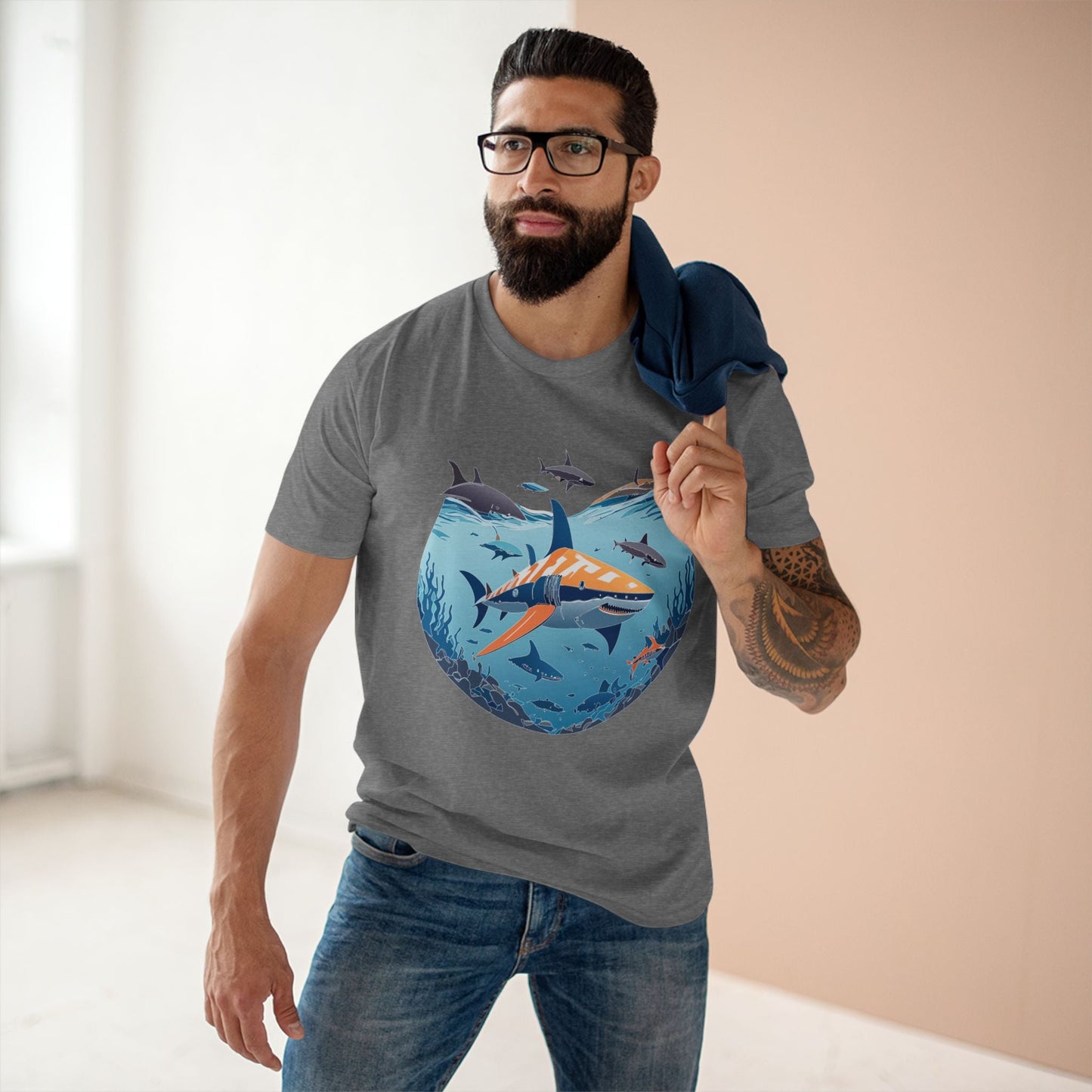 Ocean Coast Graphic Unisex 100 Cotton Staple Tee 11