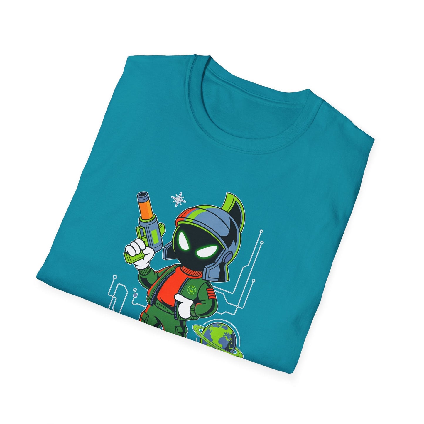 Gildan Softstyle 64000 Unisex Cartoon T Shirt With Animation And Funny Animals Design