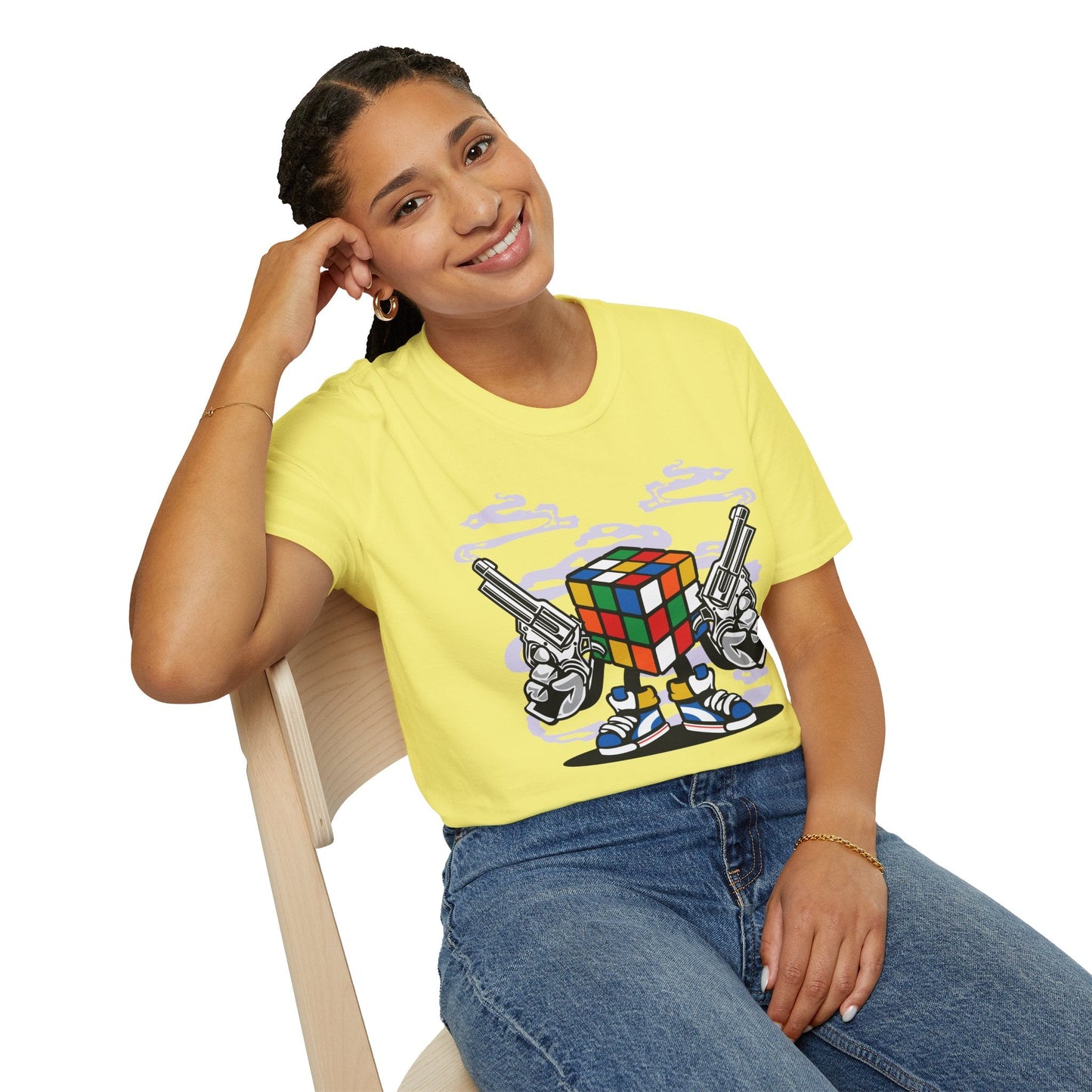 Cartoon Animation Funny T Shirt Gildan Softstyle 64000 Unisex Short Sleeve Cotton Tee
