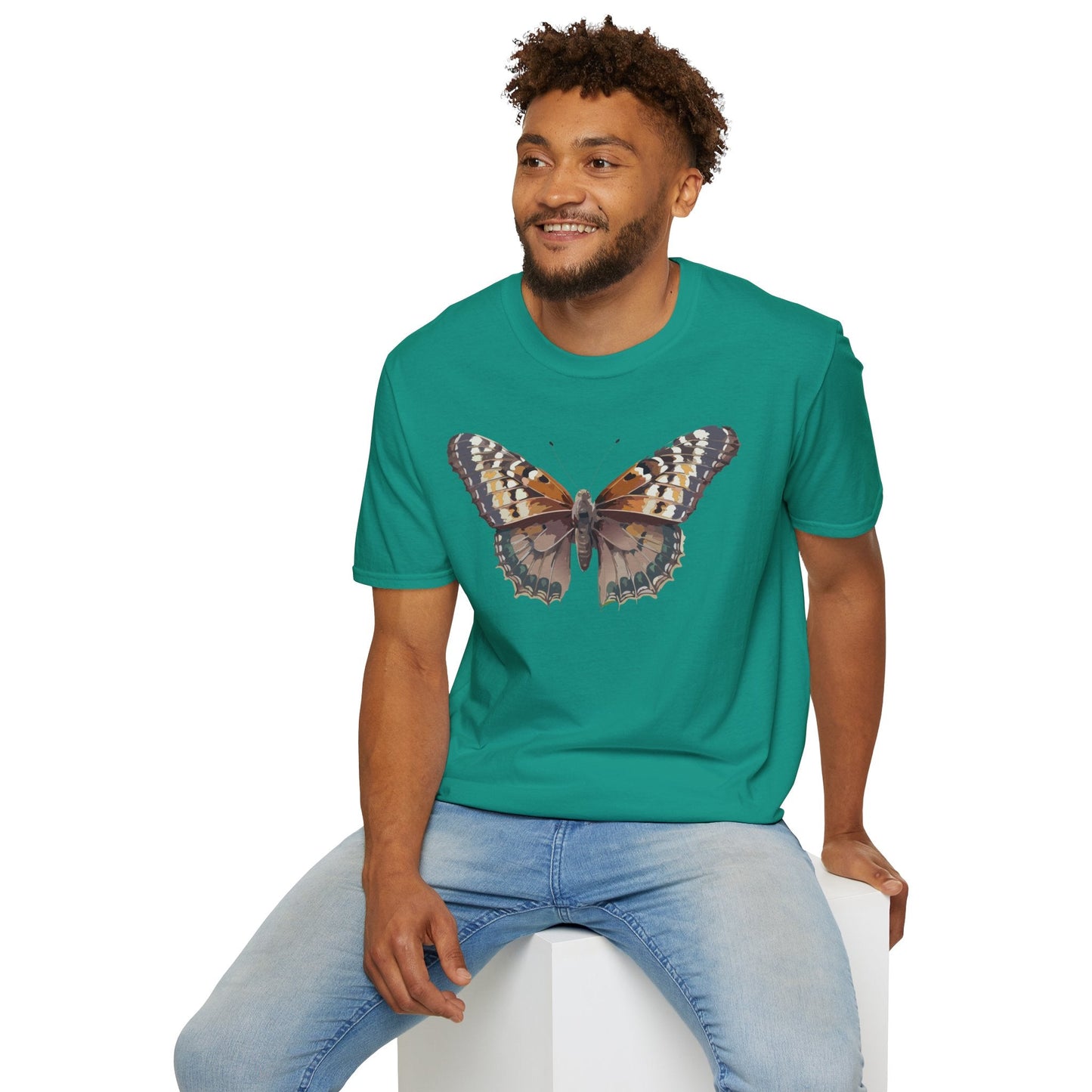 Monarch Butterfly Shirt Unisex T Shirt Design Gildan Softstyle 64000 100 Percent Ring Spun Cotton