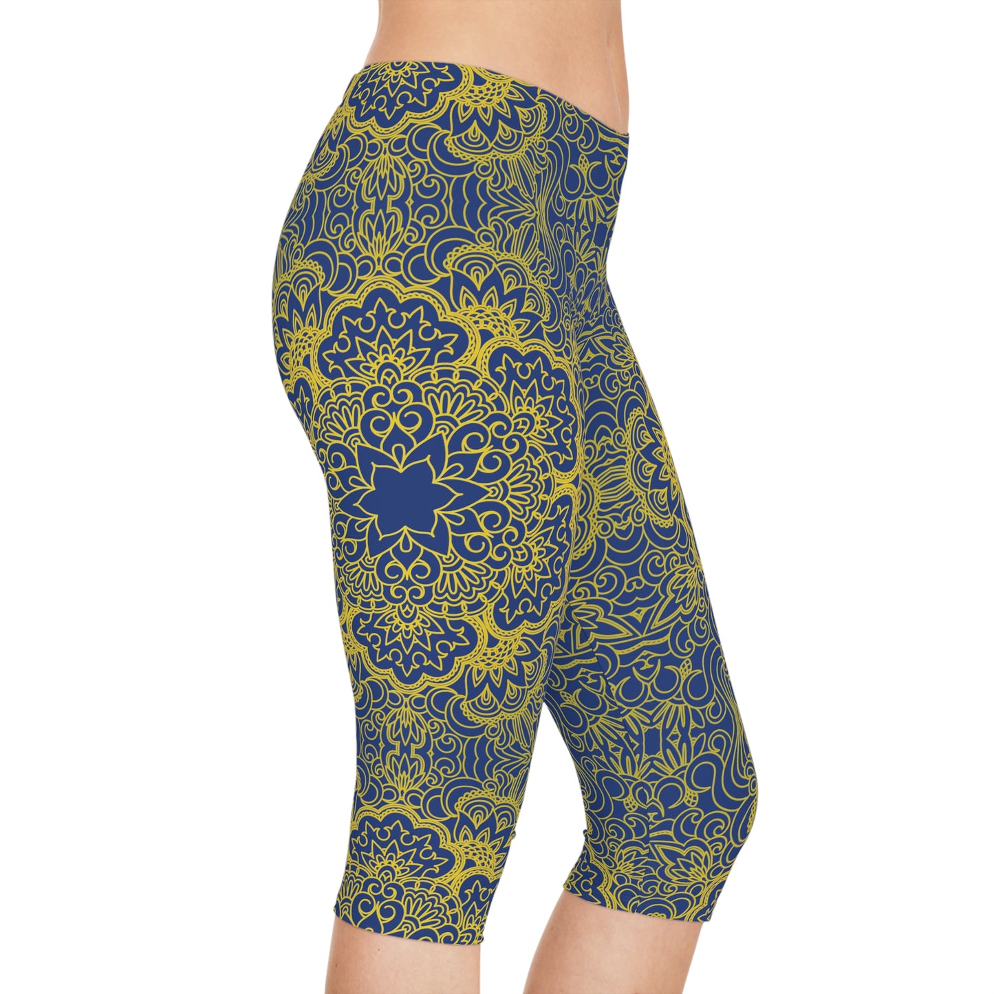 Leggings capri con estampado tradicional