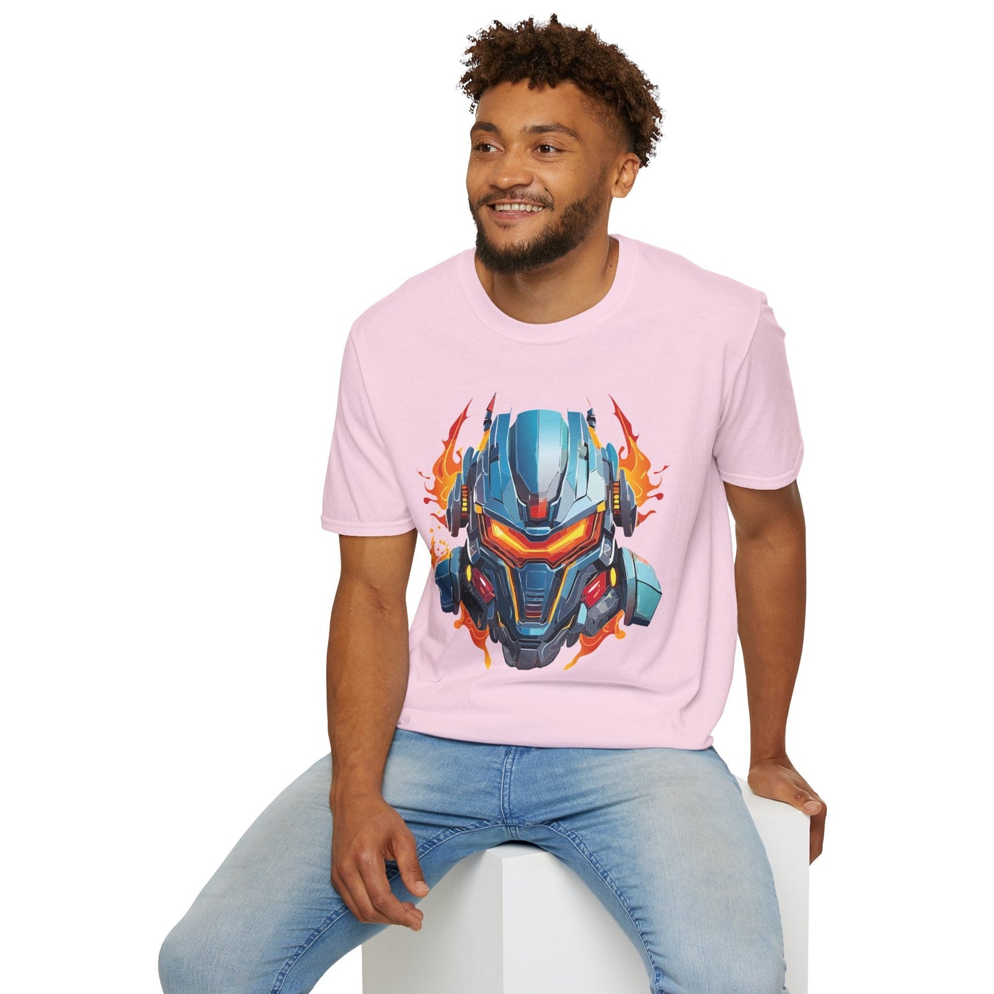 Cyborg Tee Unisex Robot Terminator Shirt Softstyle Gildan 64000 Short Sleeve Art Design