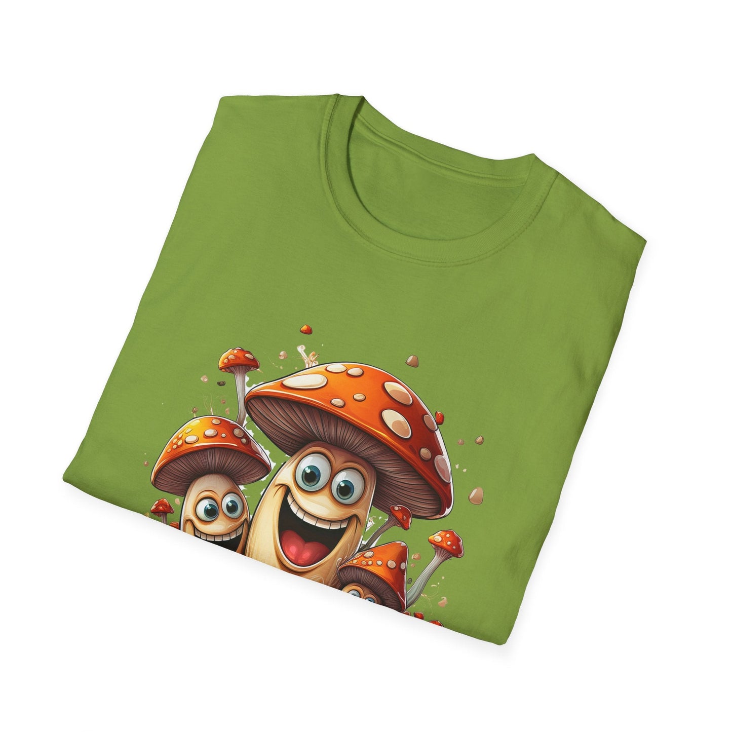Mashroom Tee Shirt Unisex Funny Mashroom Design Softstyle 100 Percent Cotton Gildan