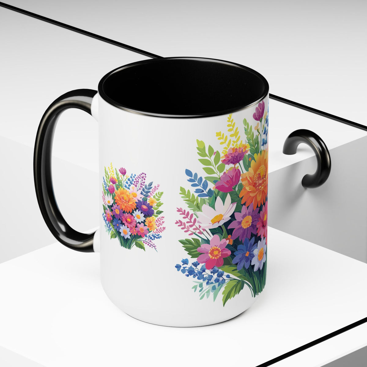 Floral Mug, Floral Cup