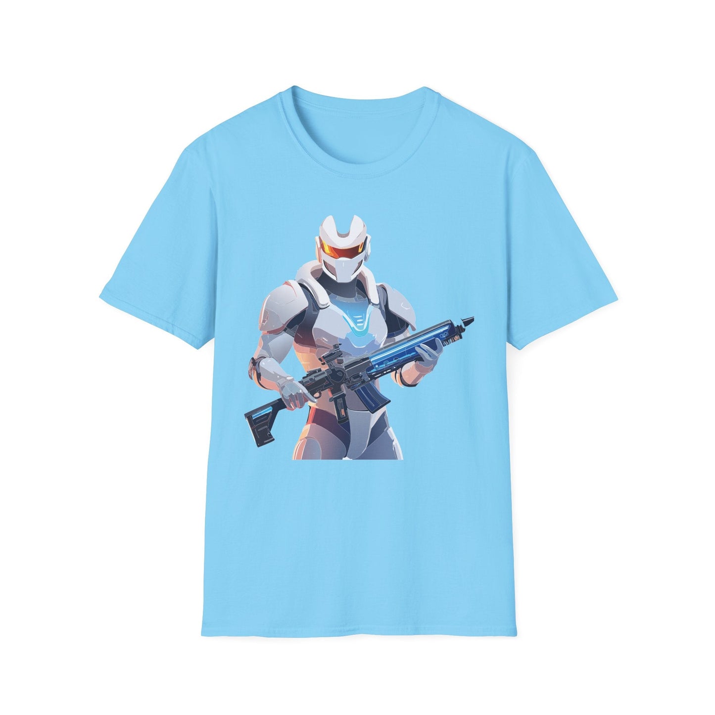 Robocop T Shirt Unisex Gildan Softstyle 64000 100 Percent Ring Spun Cotton Tee With Artwork