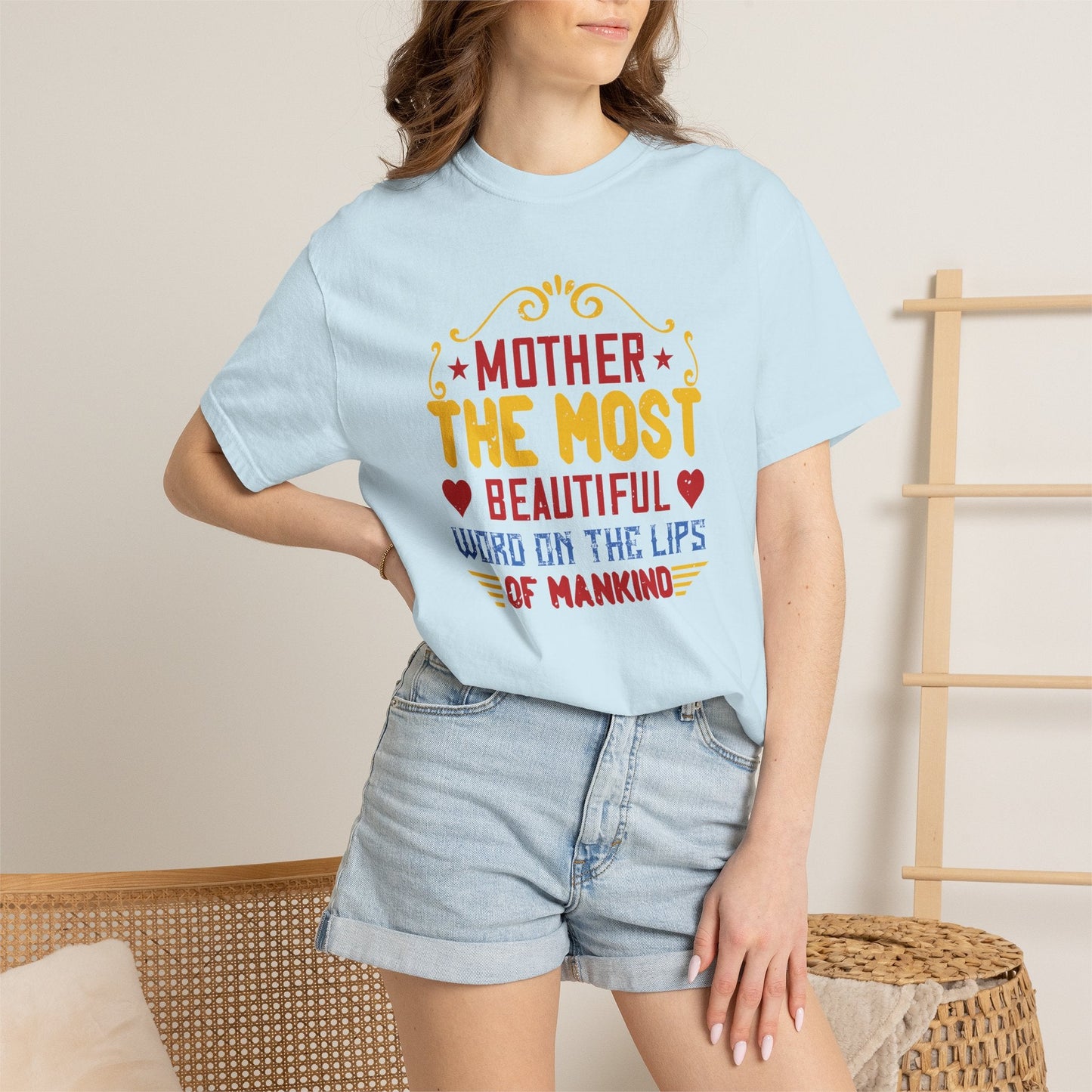 Mom T-shirt Mother Day Mama Tee Unisex Comfort Colors Garment-Dyed Cotton h84
