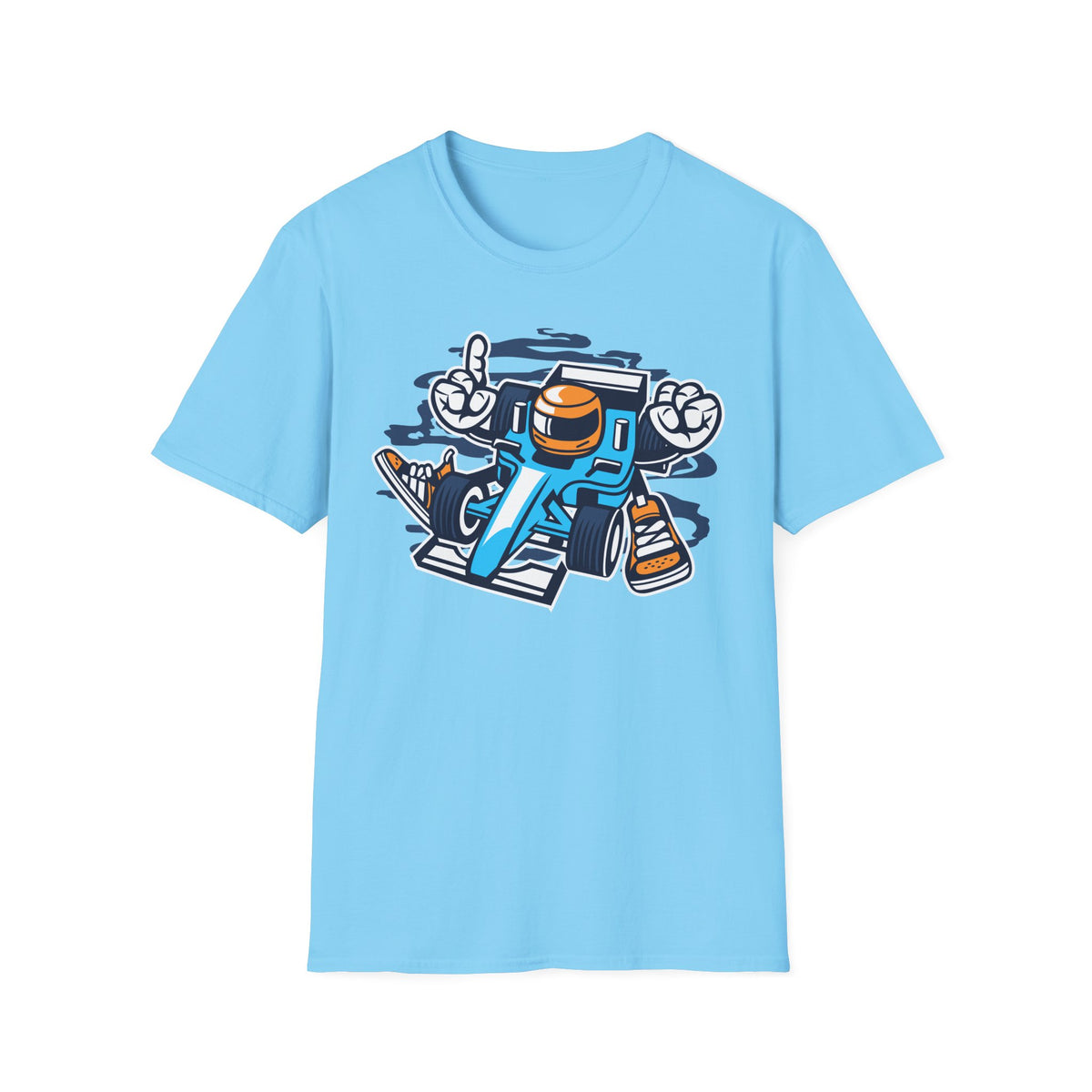 Unisex Cotton T-Shirt with Cartoon Graphic Design