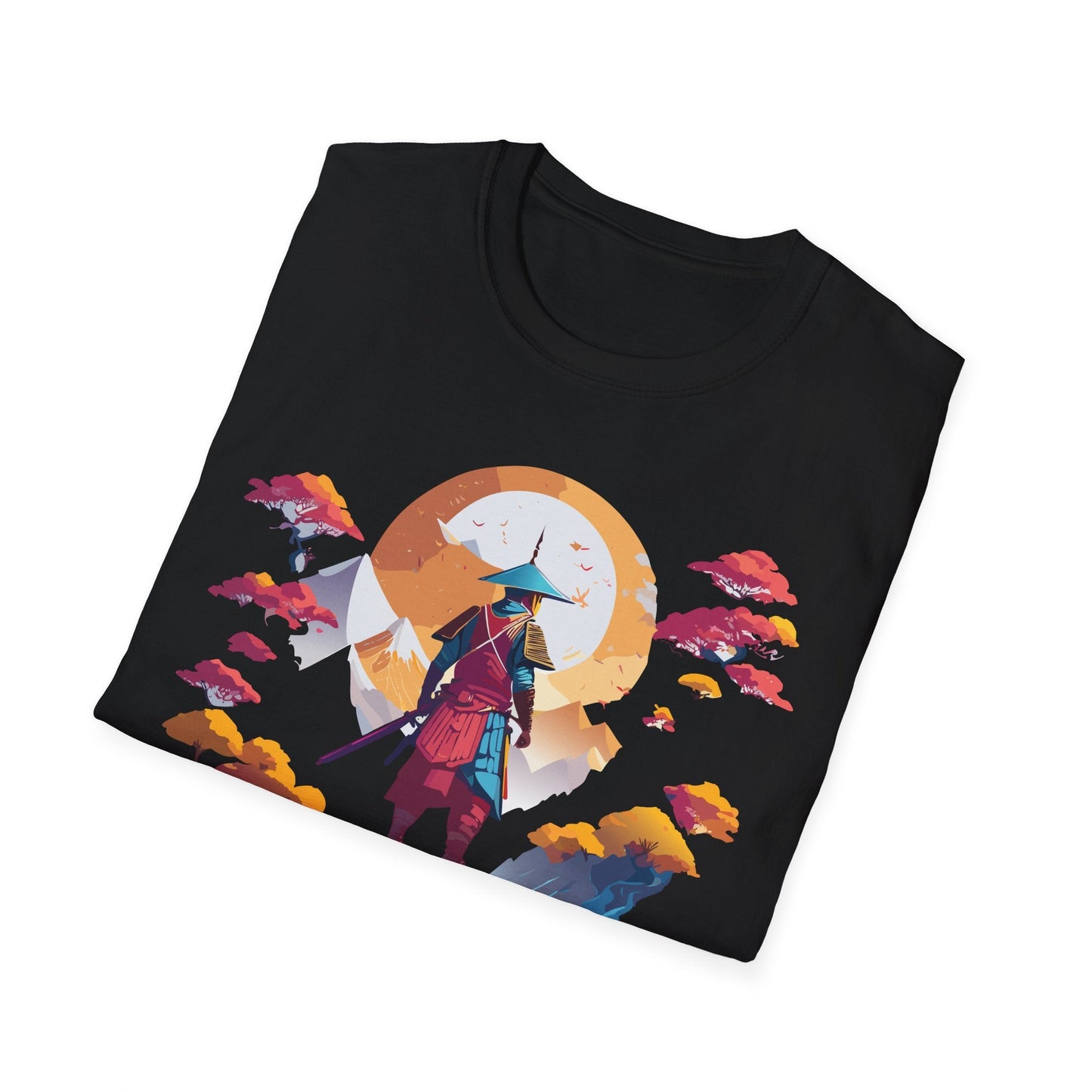 Gildan Softstyle 64000 Samurai T Shirt Unisex Cotton Tee With Samurai Design Relaxed Fit