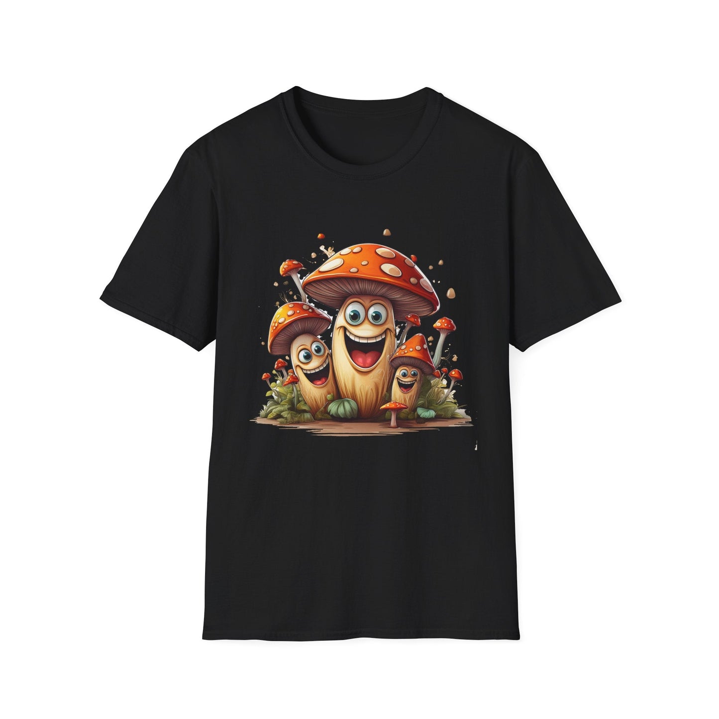 Mashroom Tee Shirt Unisex Funny Mashroom Design Softstyle 100 Percent Cotton Gildan