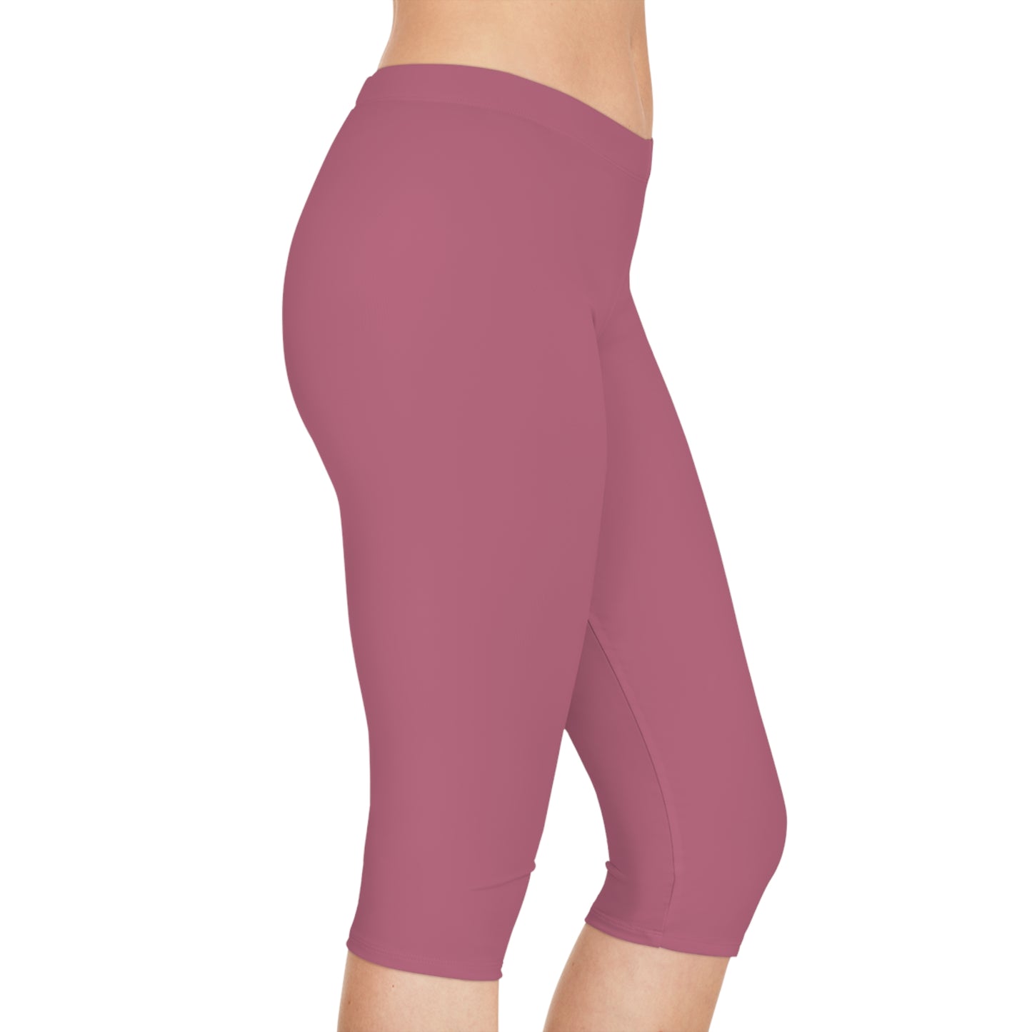 Pink Color Capri Leggings, Pink Capri Leggings 19