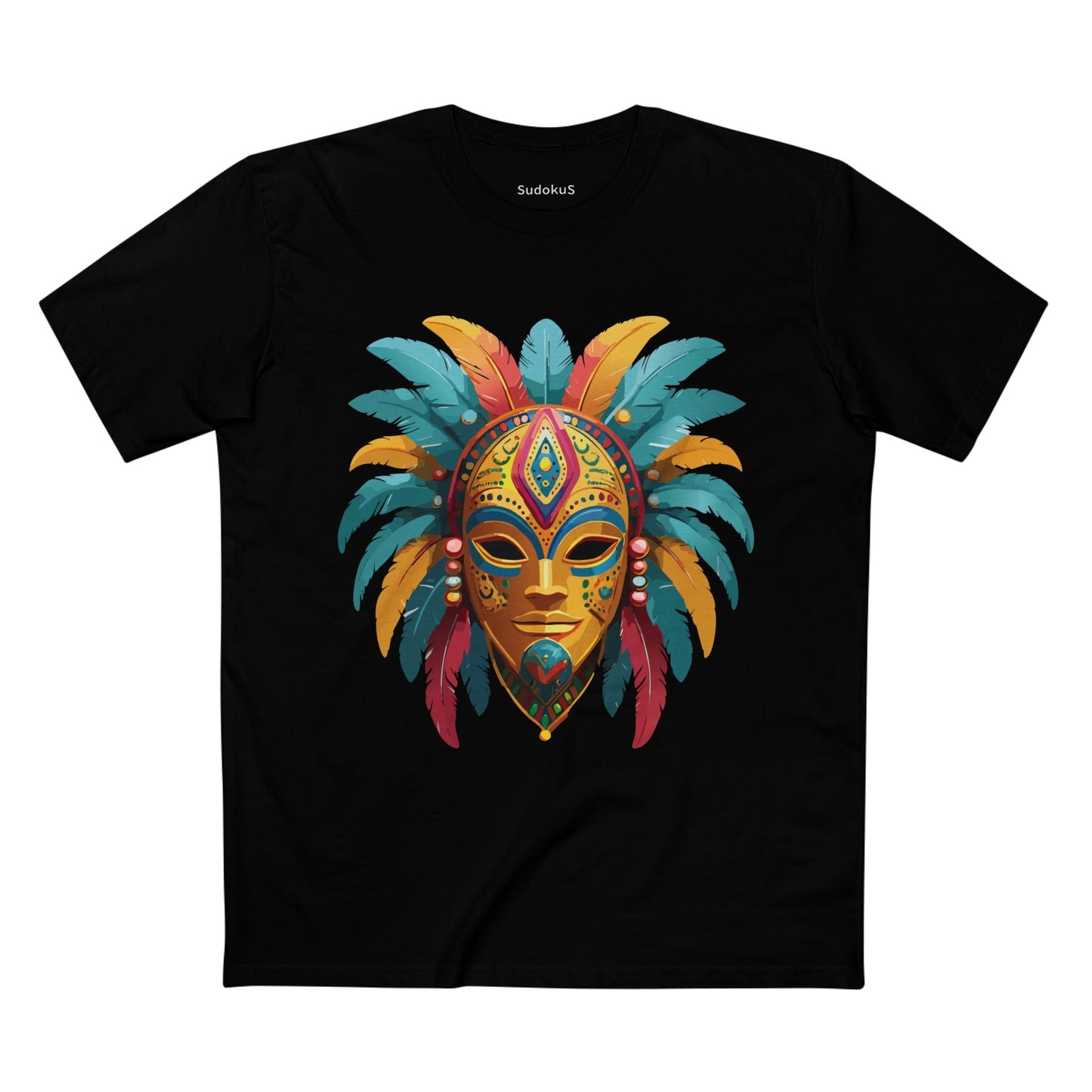 Mask Graphic Unisex 100 Cotton Staple Tee 33