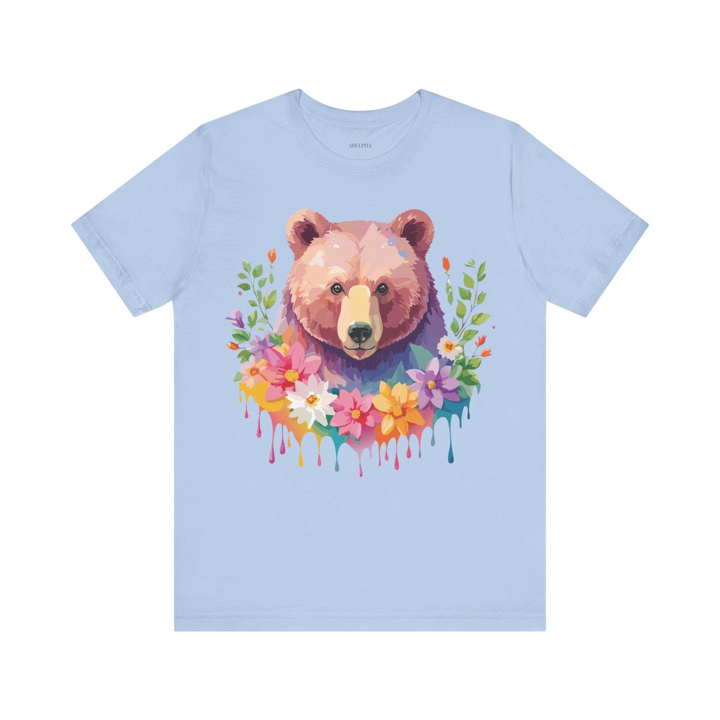 Bear Graphic T Shirt By Adelpha Unisex Short Sleeve Art Design Tee