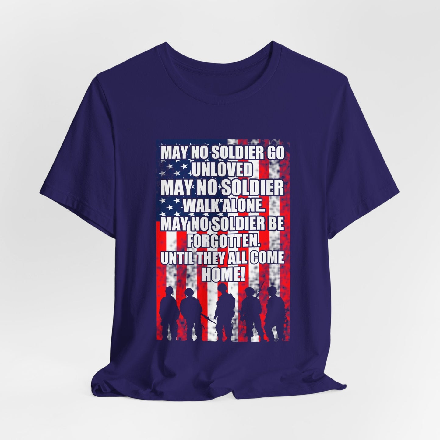 Army Veteran Patriotic Graphic Design Unisex Cotton T-Shirt v49