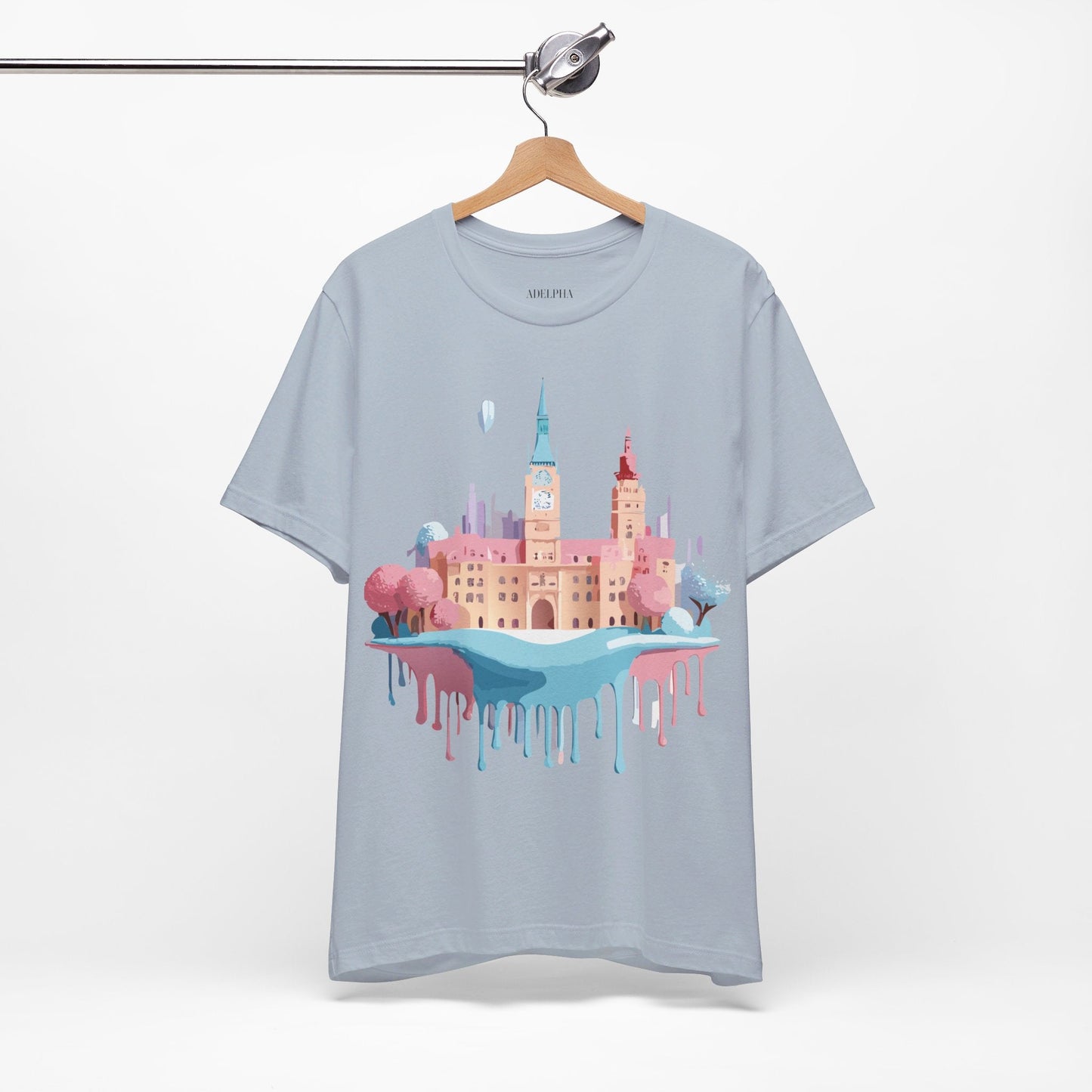 Tourist Shirt Prague Graphic Tee Unisex Jersey Short Sleeve Vintage Style Adelpha