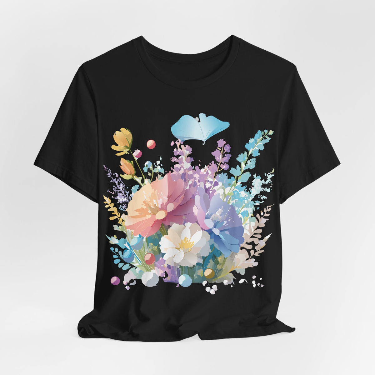 Floral Graphic Tee Shirt - Bella+Canvas Unisex 100 Cotton 9