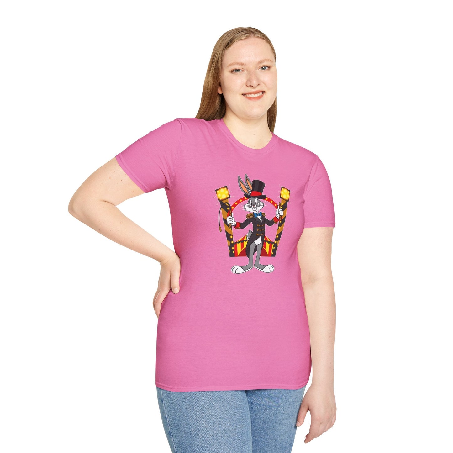 Bugs Bunny T Shirt Unisex Cartoon Tee Gildan Softstyle 64000 Tee Comfort Cotton Fabric