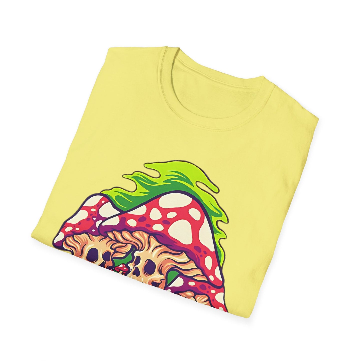 Mashroom Tee Shirt Unisex Softstyle Gildan 64000 Cotton With Funny Mashroom Design