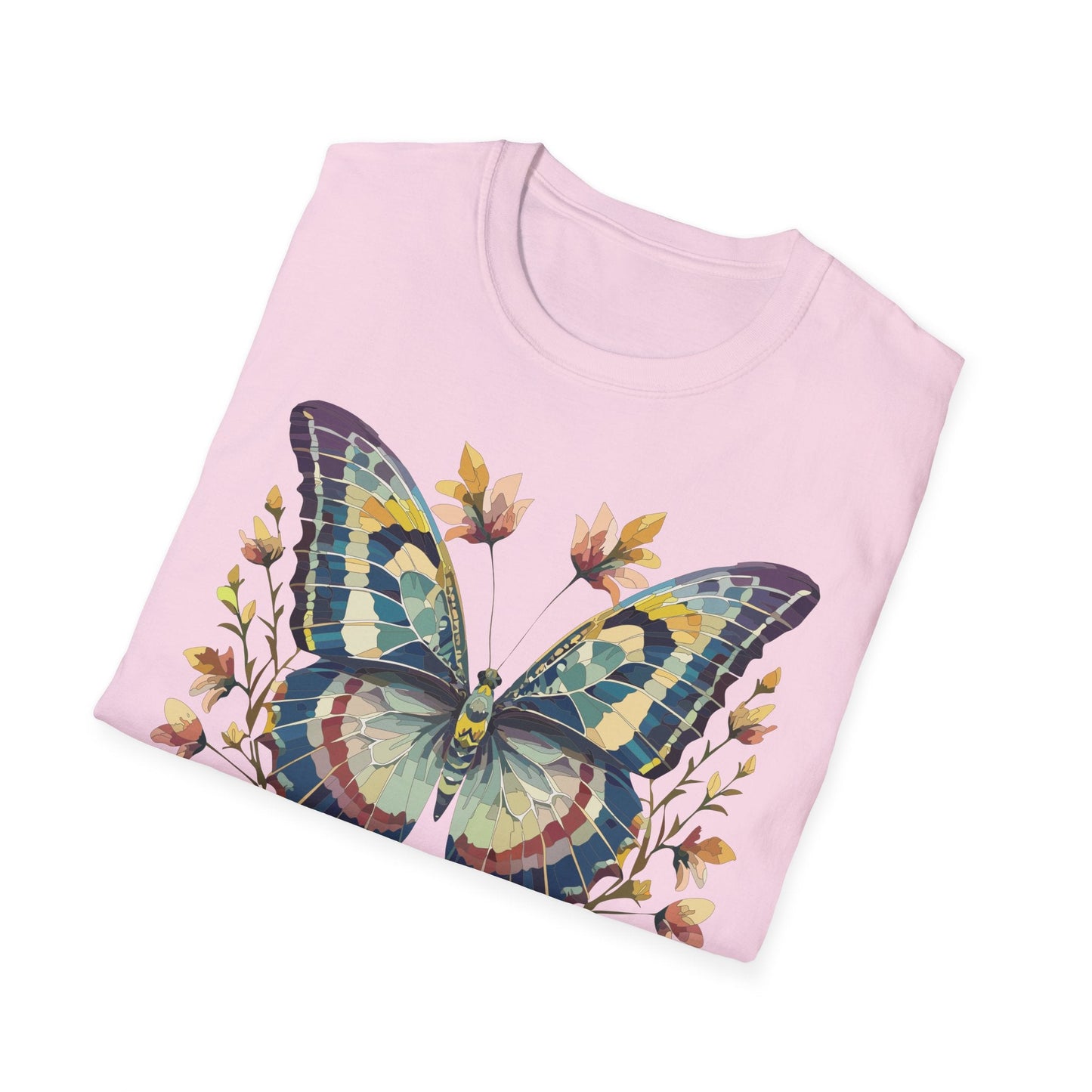 Butterfly Shirt Unisex T Shirt With Monarch Design Gildan Softstyle 64000 Ring Spun Cotton Tee