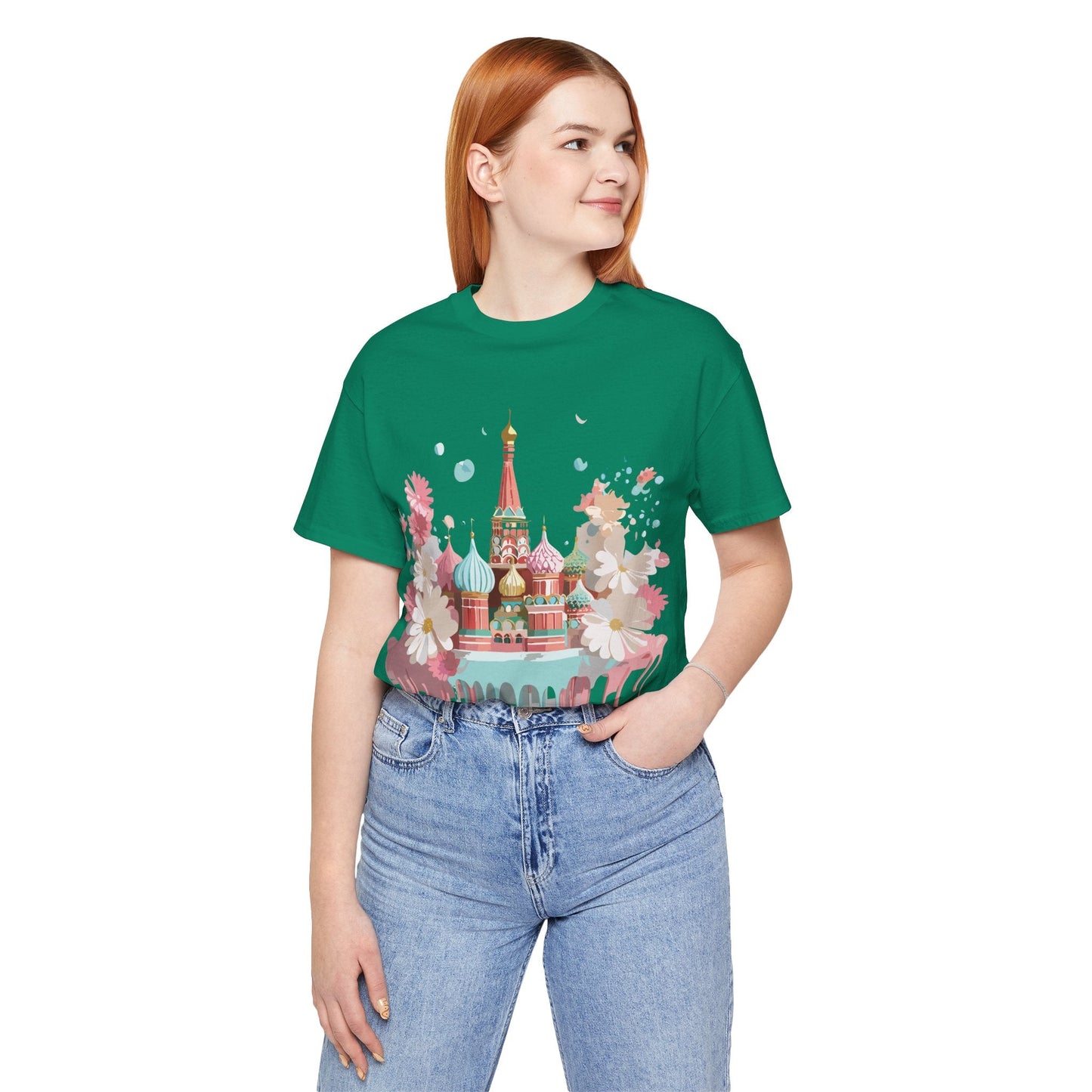 Unisex Moscow Tourist Shirt Graphic Tee by Adelpha Vintage Inspired Art Design Premium Quality