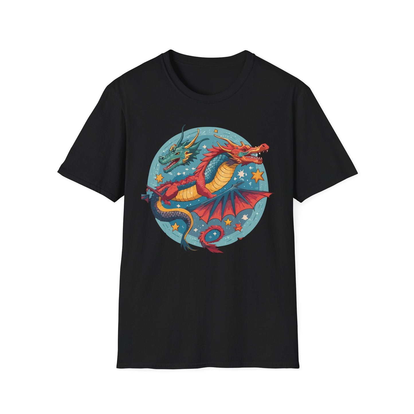 Dragon Graphic Unisex 100 Cotton Tee with Animal Artwork Design 19