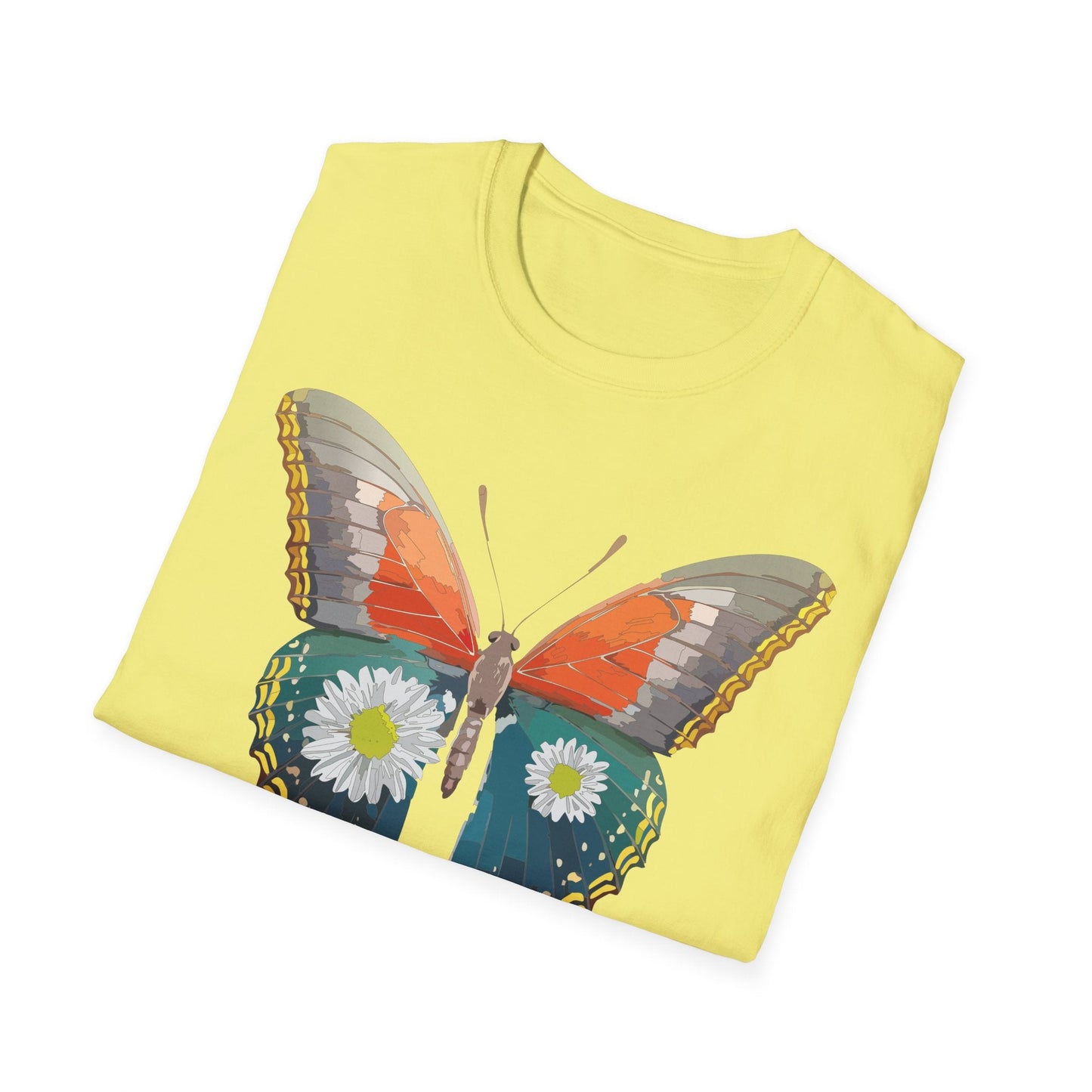 Butterfly Shirt Unisex Gildan Softstyle 64000 Short Sleeve T Shirt Monarch Design