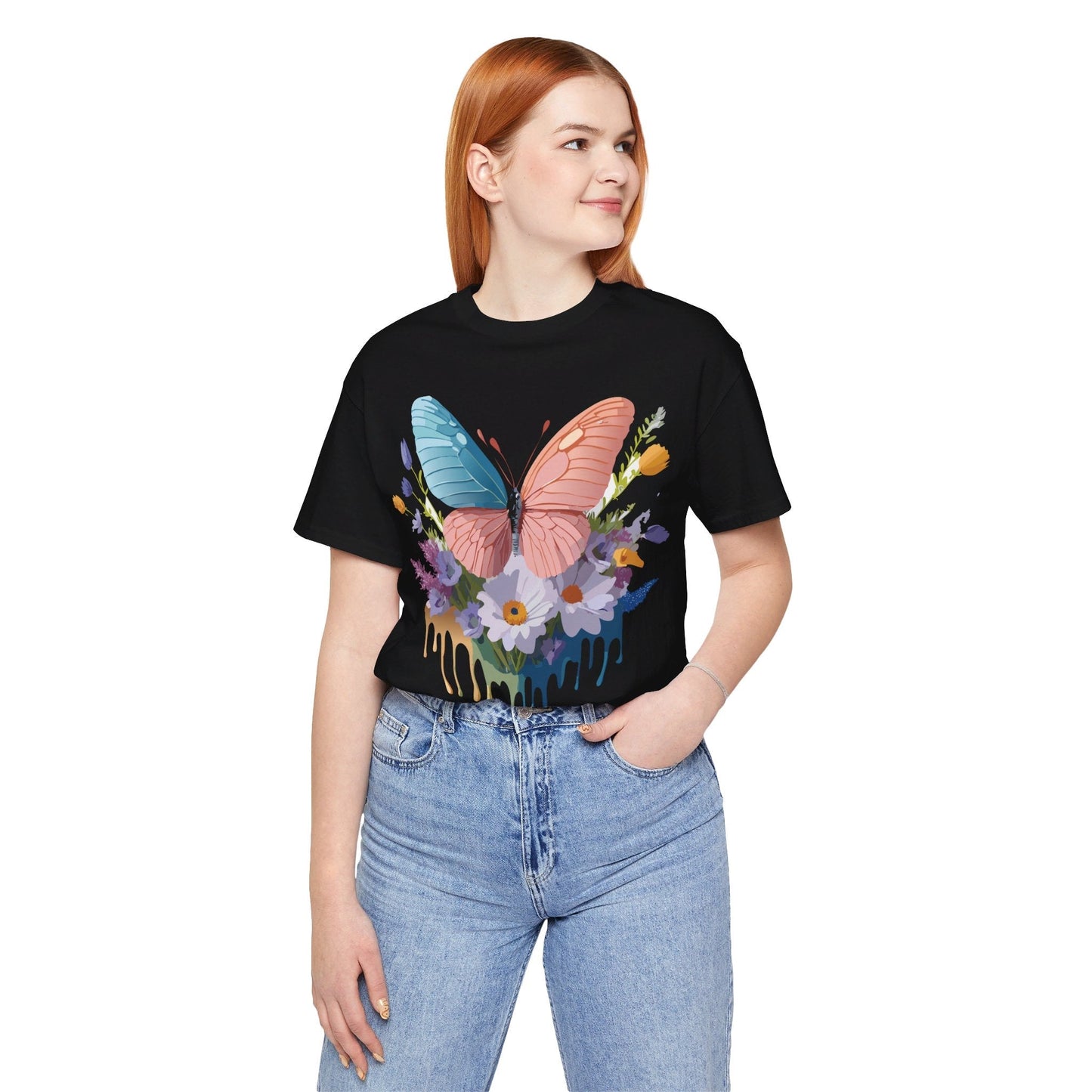 Butterfly Graphic Tee Unisex Adelpha Art Vintage Inspired Short Sleeve Shirt