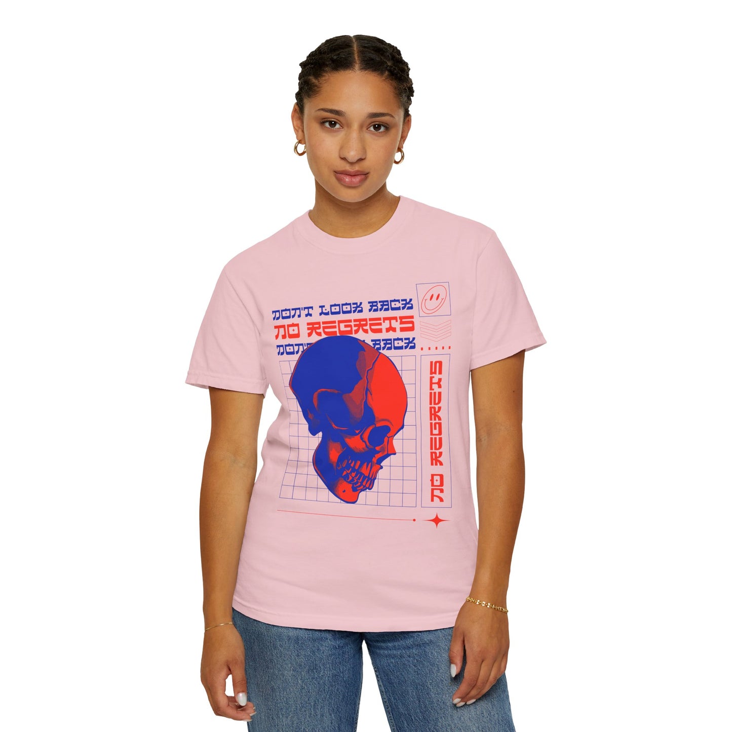 T-Shirt with Skull, Graphic T-Shirts, Art Design Tee Shirt, Skull T-Shirt - 11