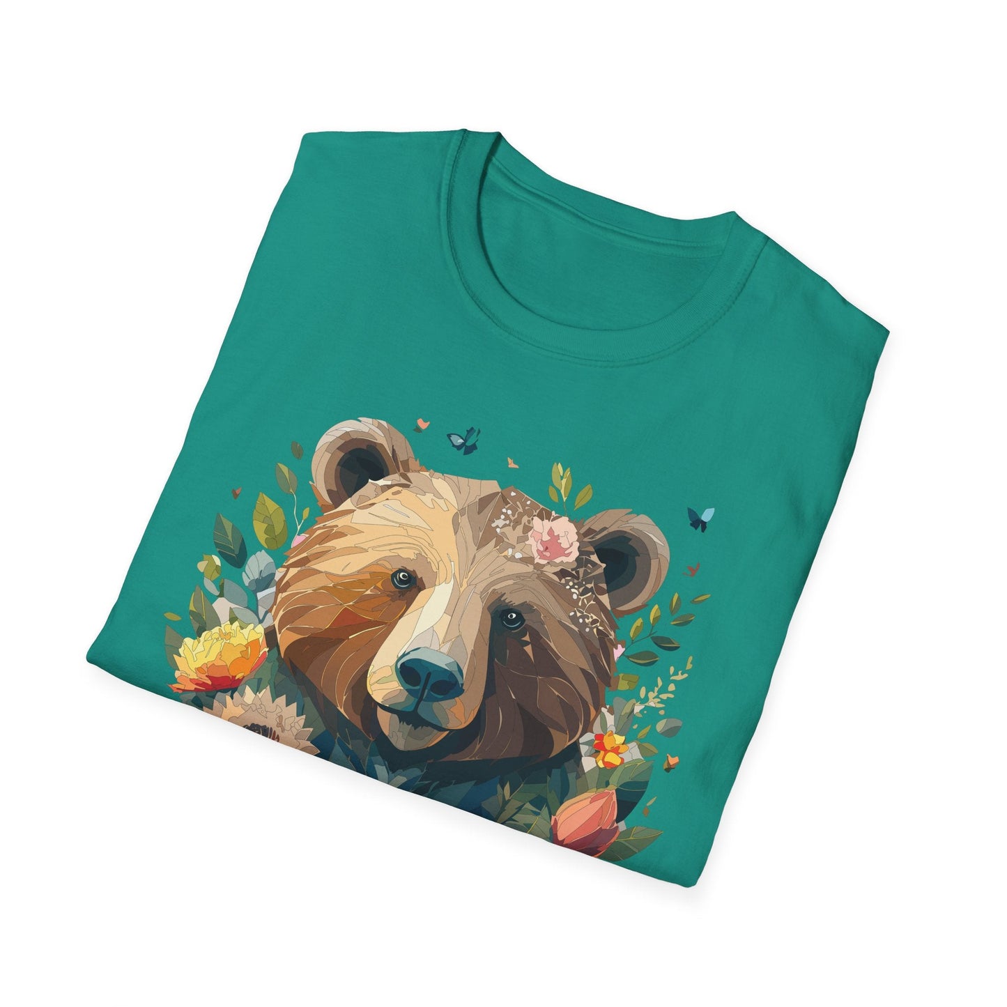 Bear T Shirt Unisex Teddy Bear Tee Gildan Softstyle 64000 100 Percent Ring Spun Cotton