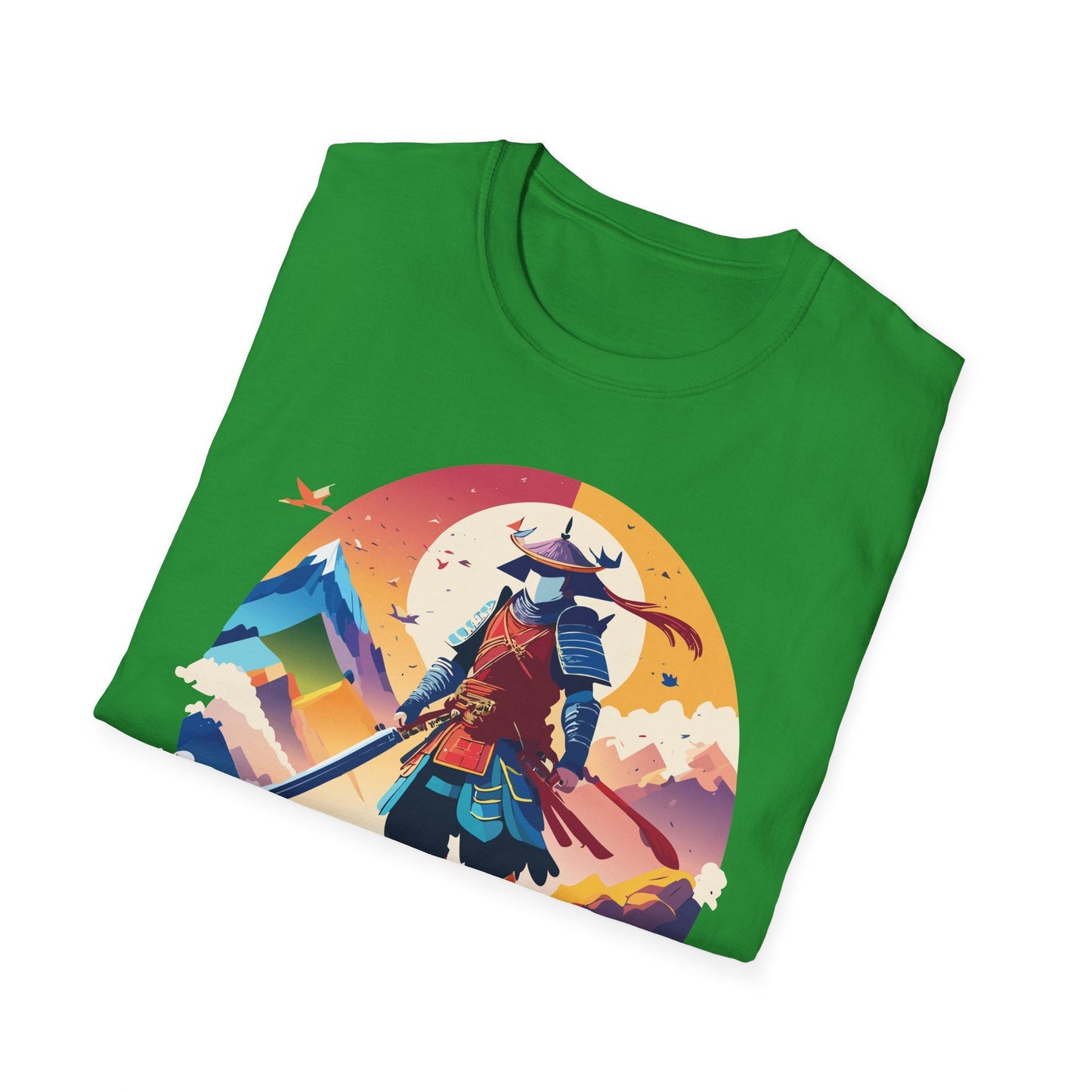 Samurai T Shirt Unisex Softstyle Gildan 64000 100 Percent Ring Spun Cotton Tee For Everyday Wear