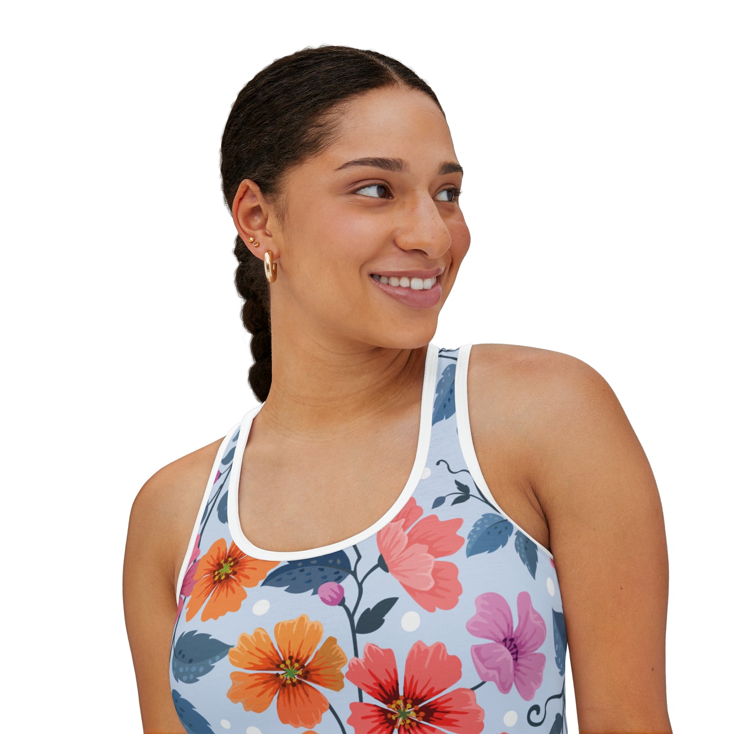 Summer Tank Top with floral prints