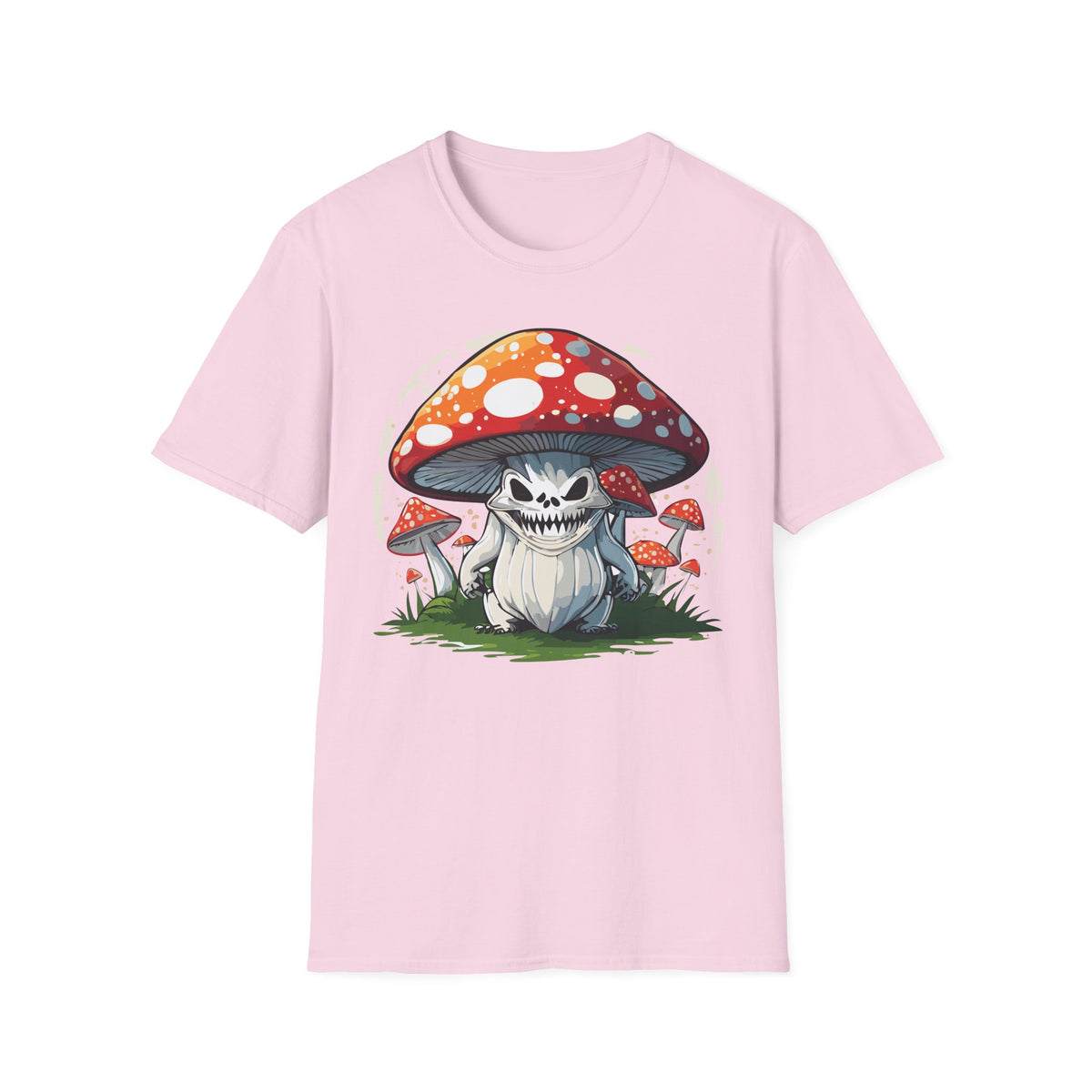 Funny Mashroom Cartoon  Graphic Tee Gildan Unisex 100 Cotton Tee Shirt c14