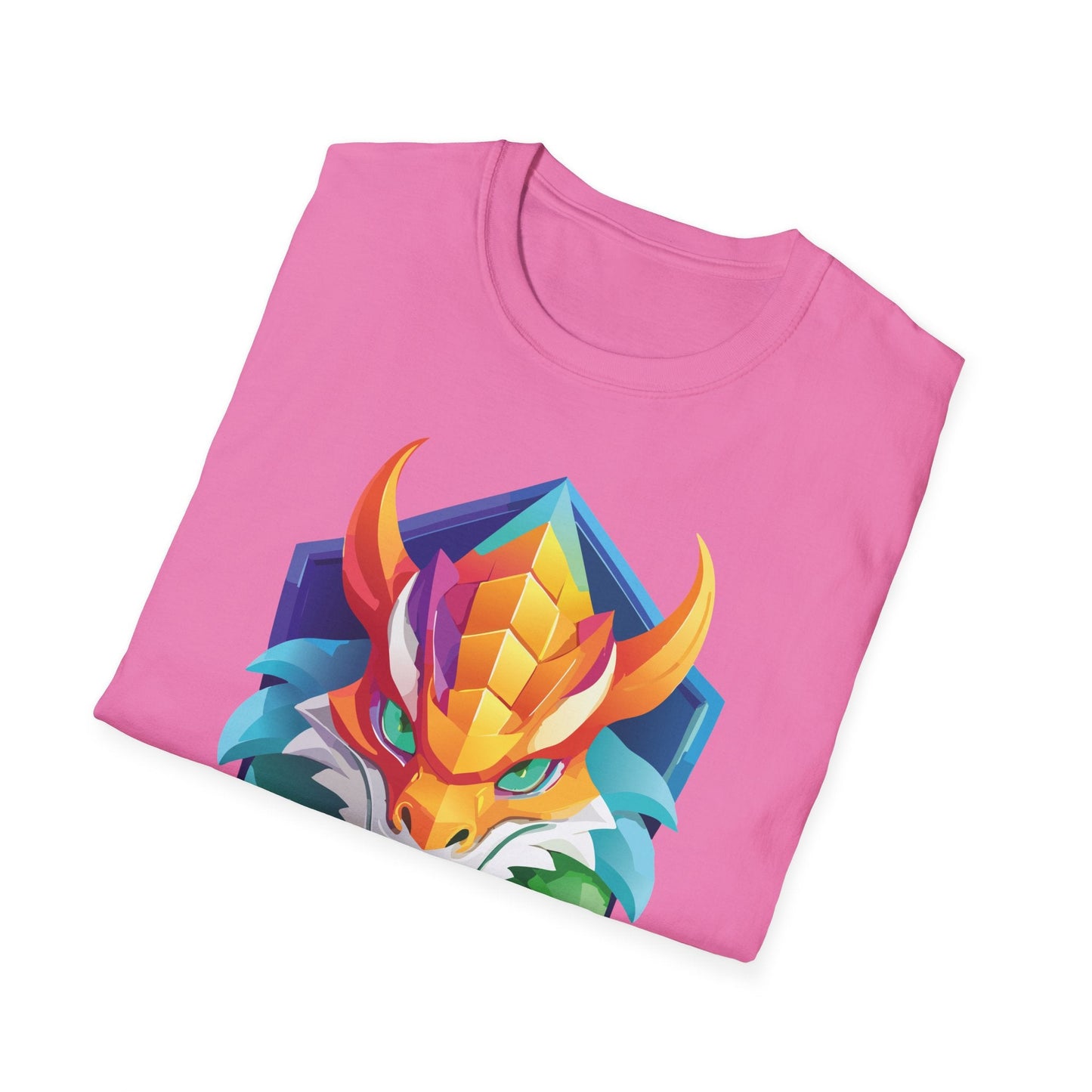 Dragon Graphic Unisex Cotton Softstyle Art Design Tee With Animals 6