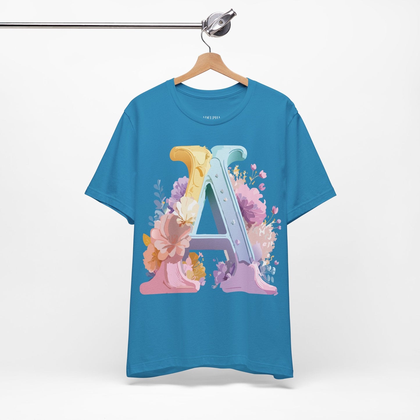 Letter A Shirt Unisex Graphic Tee With Vintage Inspired Adelpha Artwork For Everyday Wear