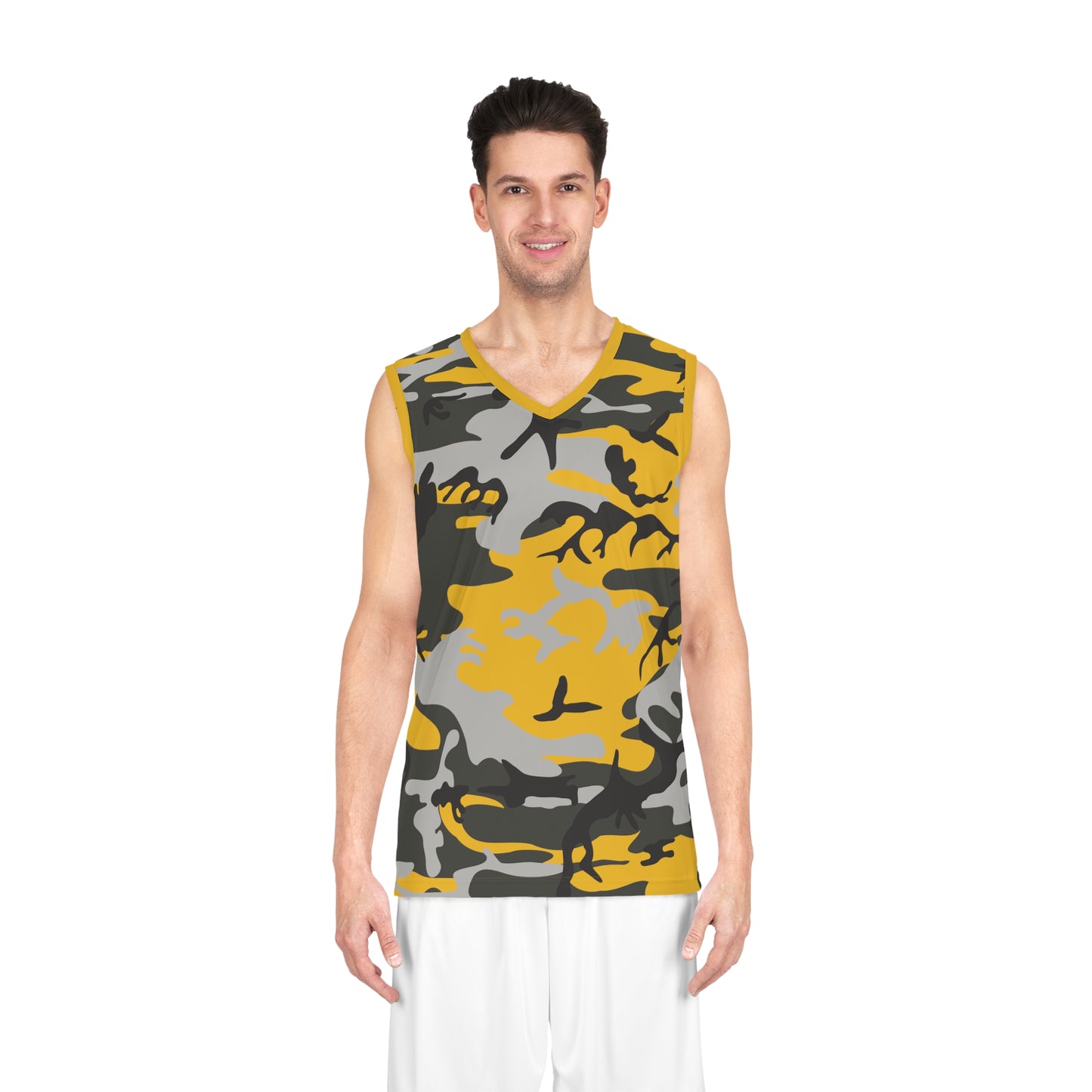 T-shirt de basket-ball camouflage pour hommes 