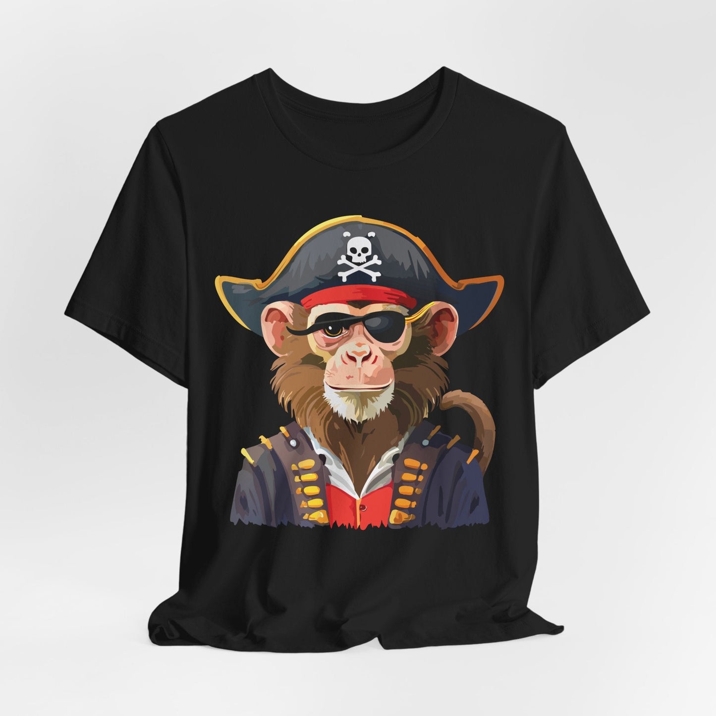Unisex Animal Design Tee Shirt With Wild Animals Art Print Gildan Softstyle 64000