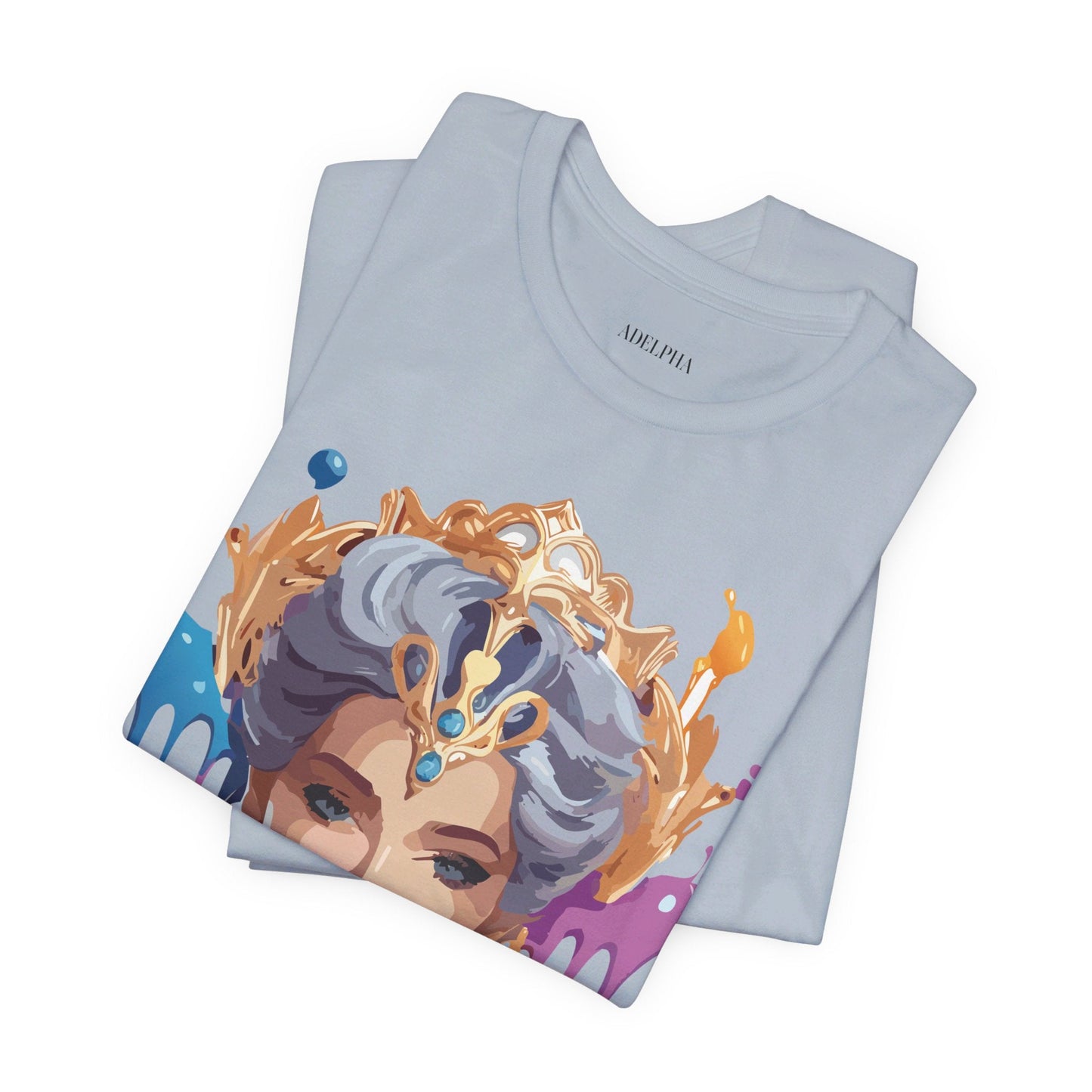Queen Graphic Tee Unisex Jersey Short Sleeve Adelpha Art Design Vintage Inspired