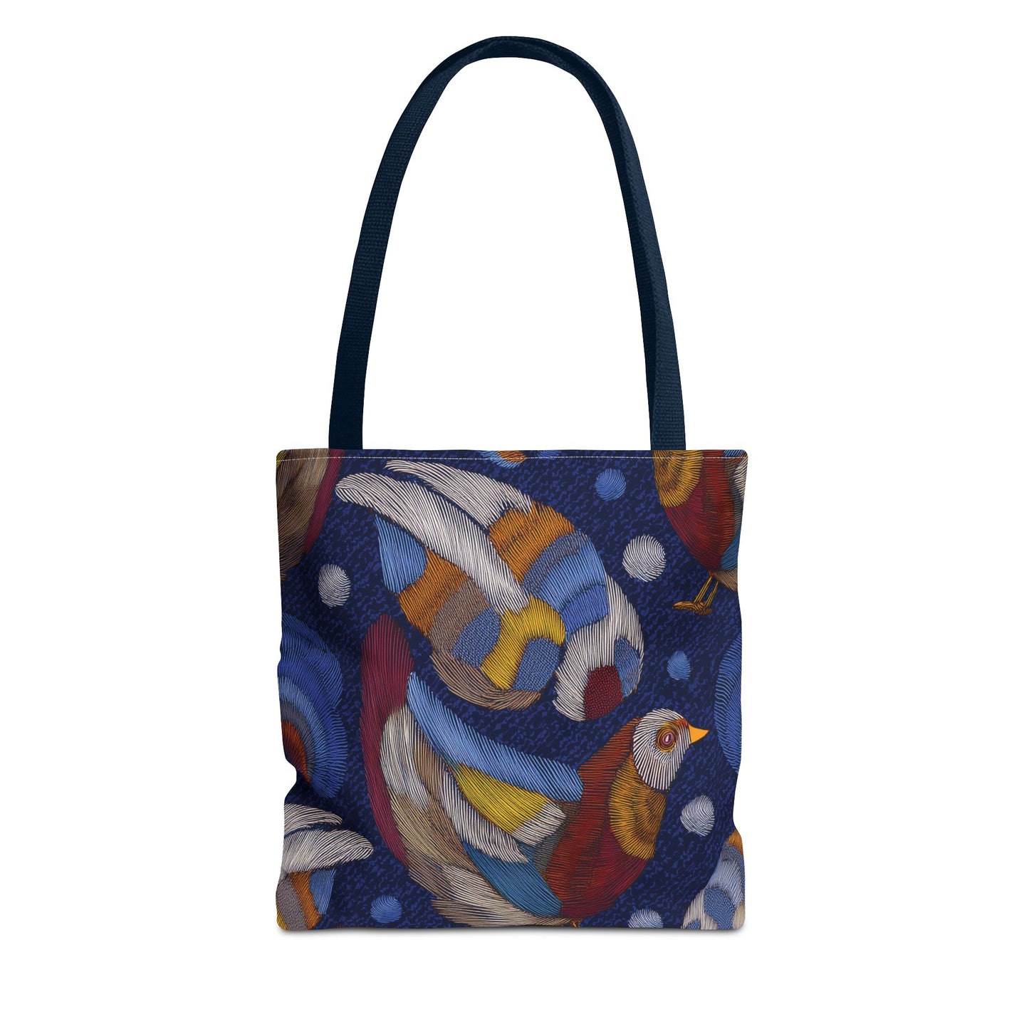 Denim Fabric Imitation Print Unisex Canvas Bag Poly Spun 3 Sizes Tote Bag 194-9