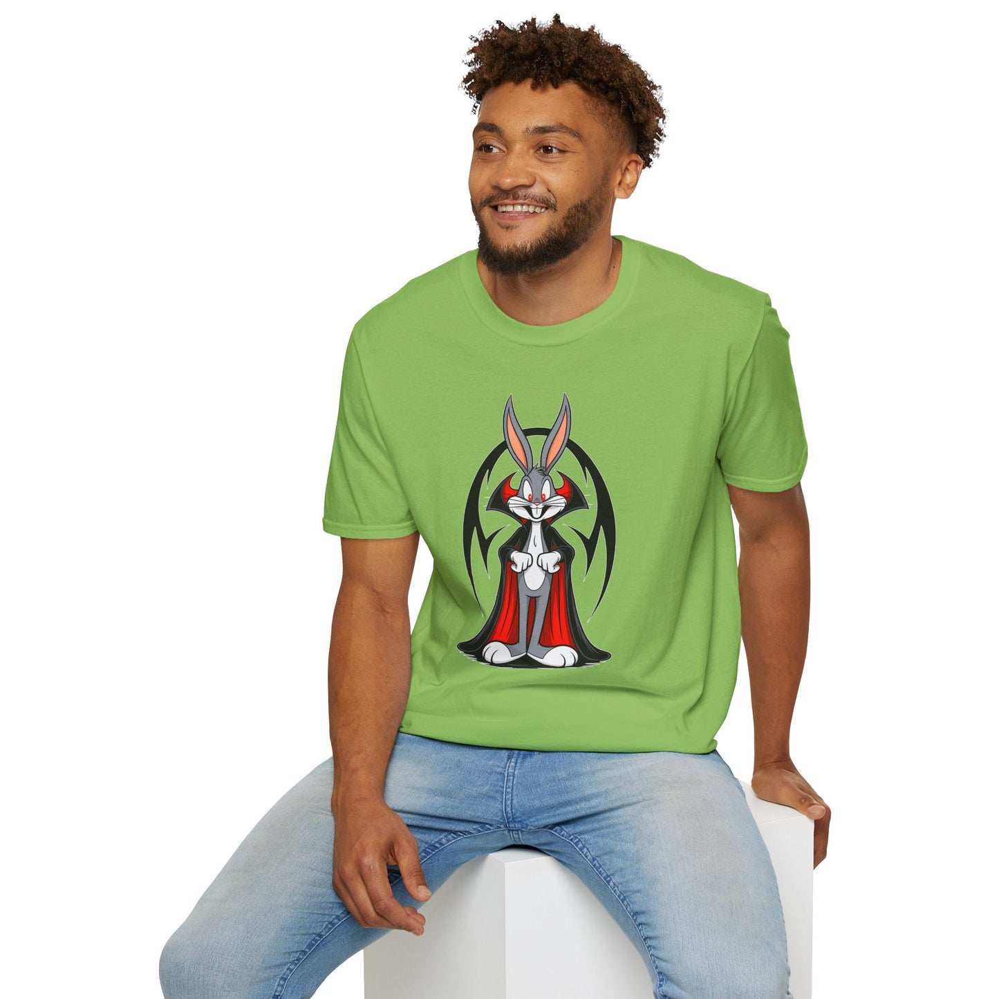 Cartoon Bunny Graphic Unisex Cotton Animal Animation Artwork Design Tee 28