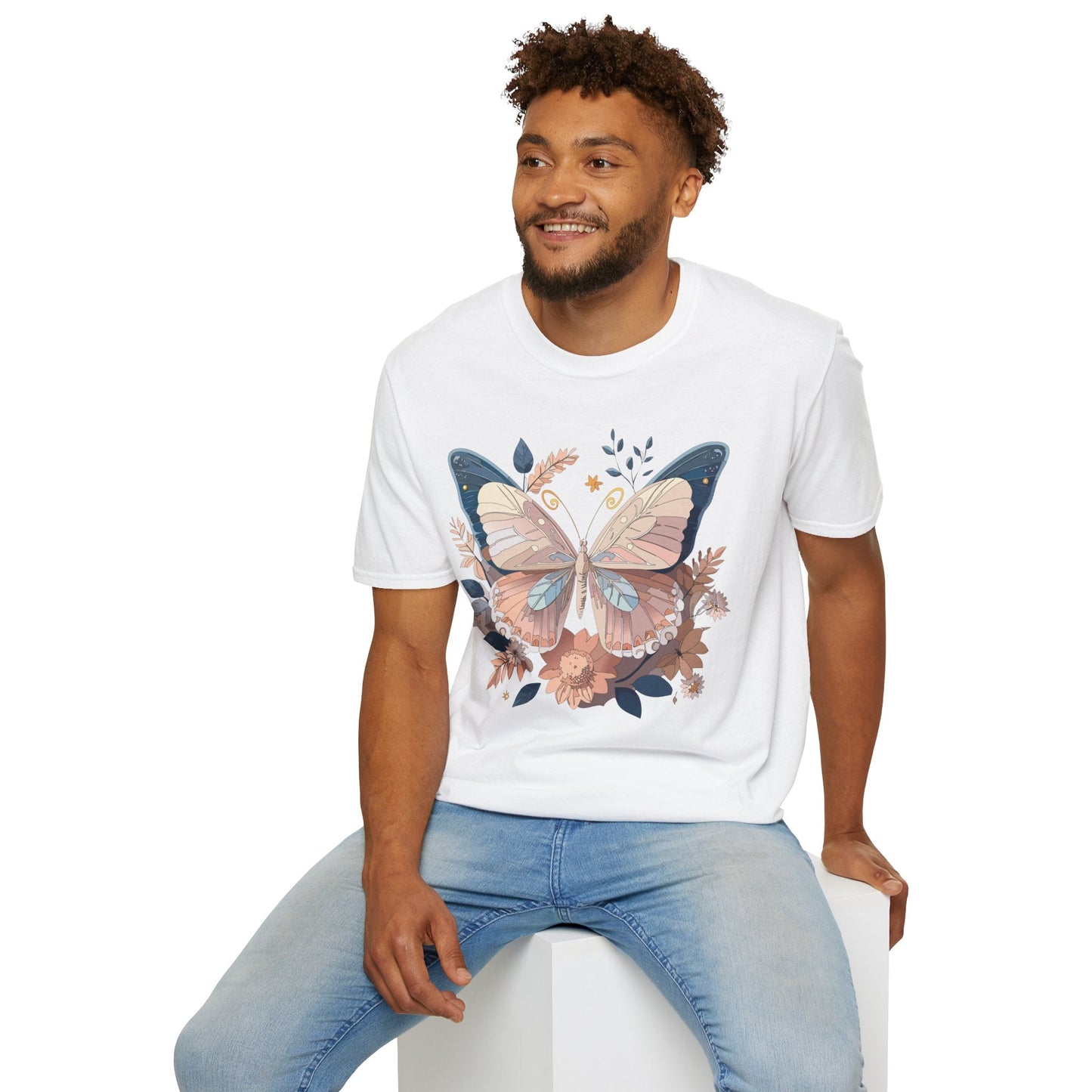 Monarch Butterfly Shirt Unisex Softstyle T Shirt 100 Percent Ring Spun Cotton Gildan 64000