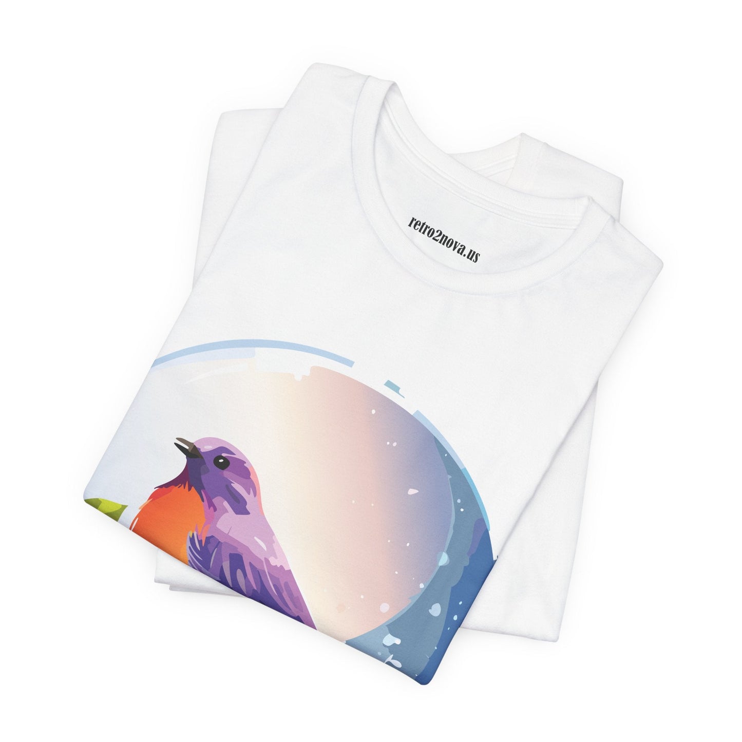 Unisex Animals And Bird Shirt Graphic Cotton T Shirt With Original Retro2Nova Art Premium Short Sleeve Tee