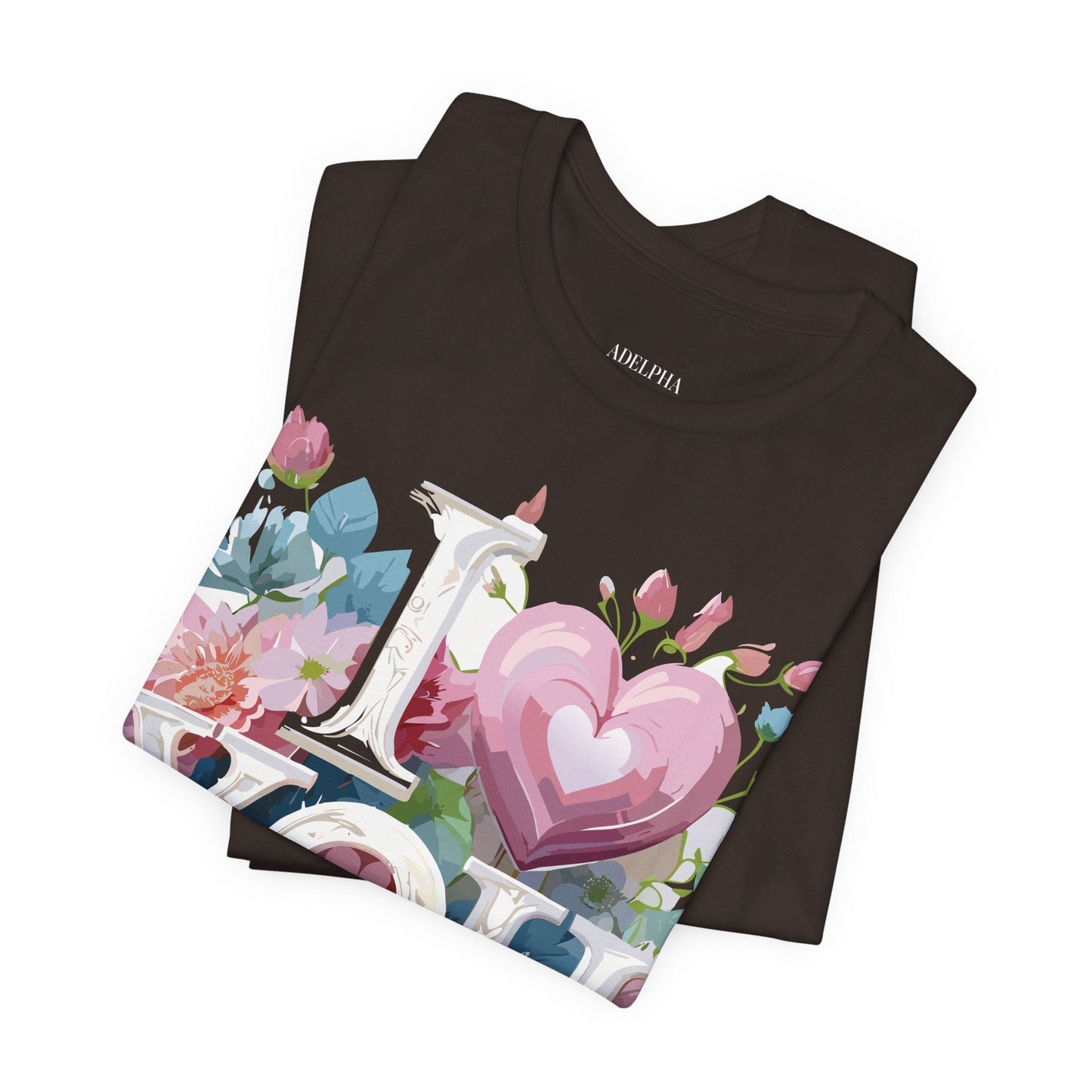 Valentine Graphic Tee Unisex Jersey Short Sleeve Vintage Inspired Art Design Adelpha