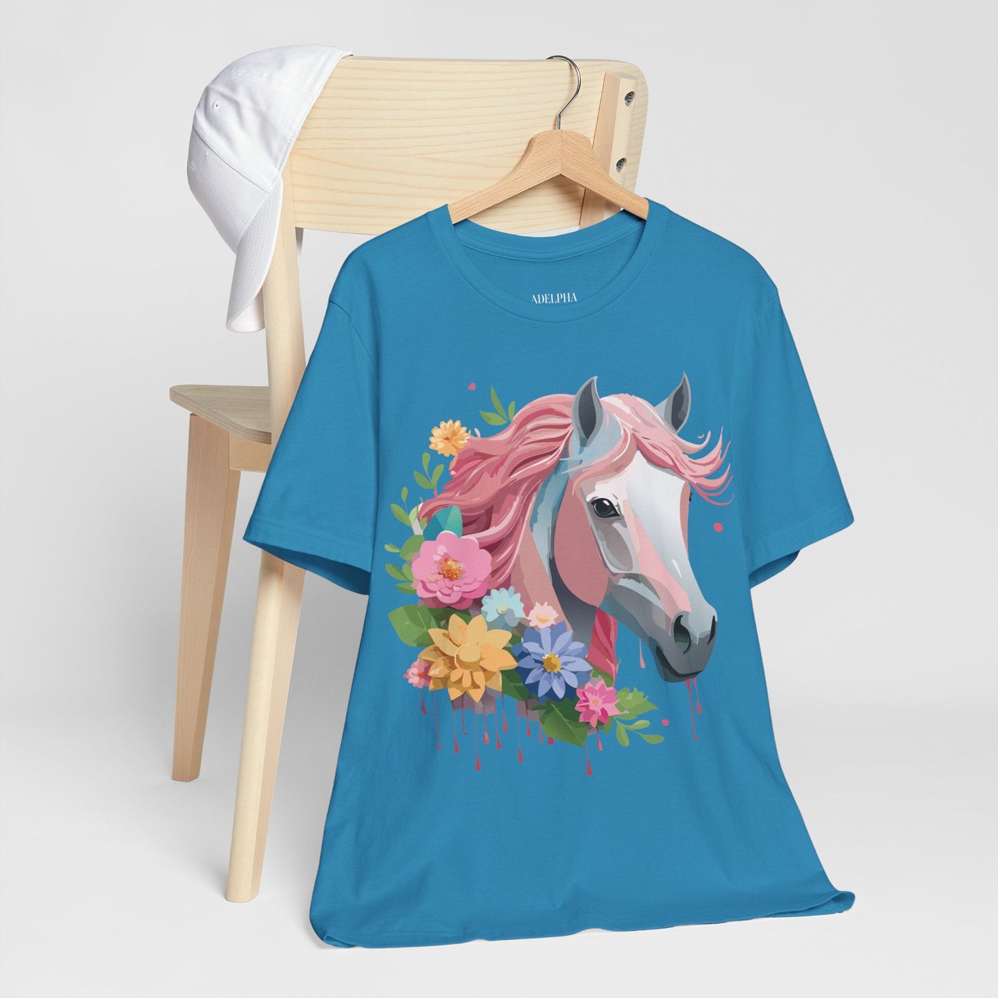 Horse Graphic Unisex 100 Cotton Vintage Animal Art T-Shirt 1
