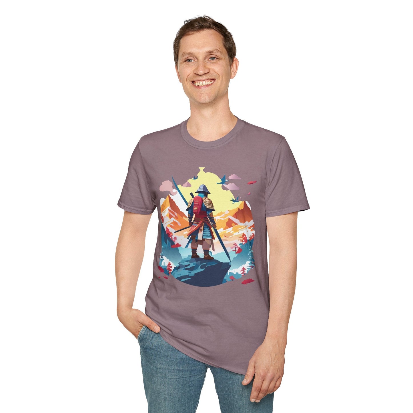 Samurai Shirt Unisex T Shirt Gildan Softstyle 64000 Cotton Tee For Everyday Comfort