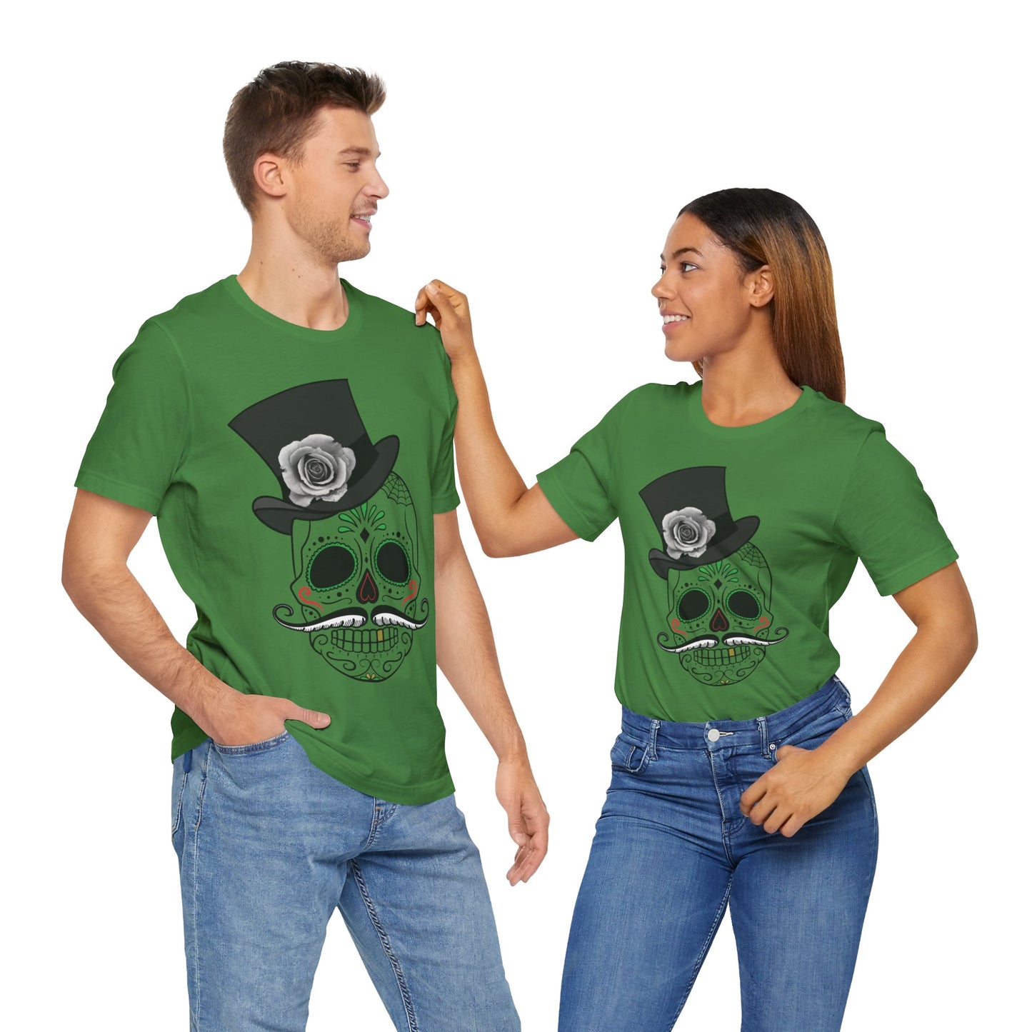 Unisex Cotton Tee Shirt with Skull