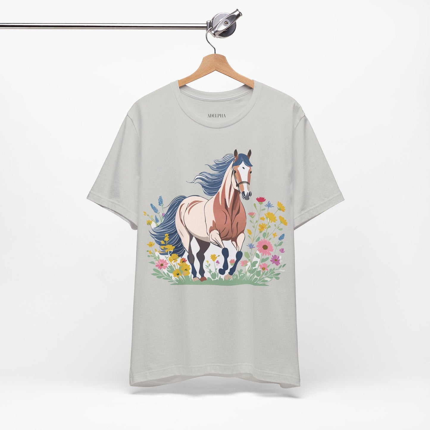 Horse Graphic Unisex 100 Cotton Vintage Animal Art T-Shirt 11