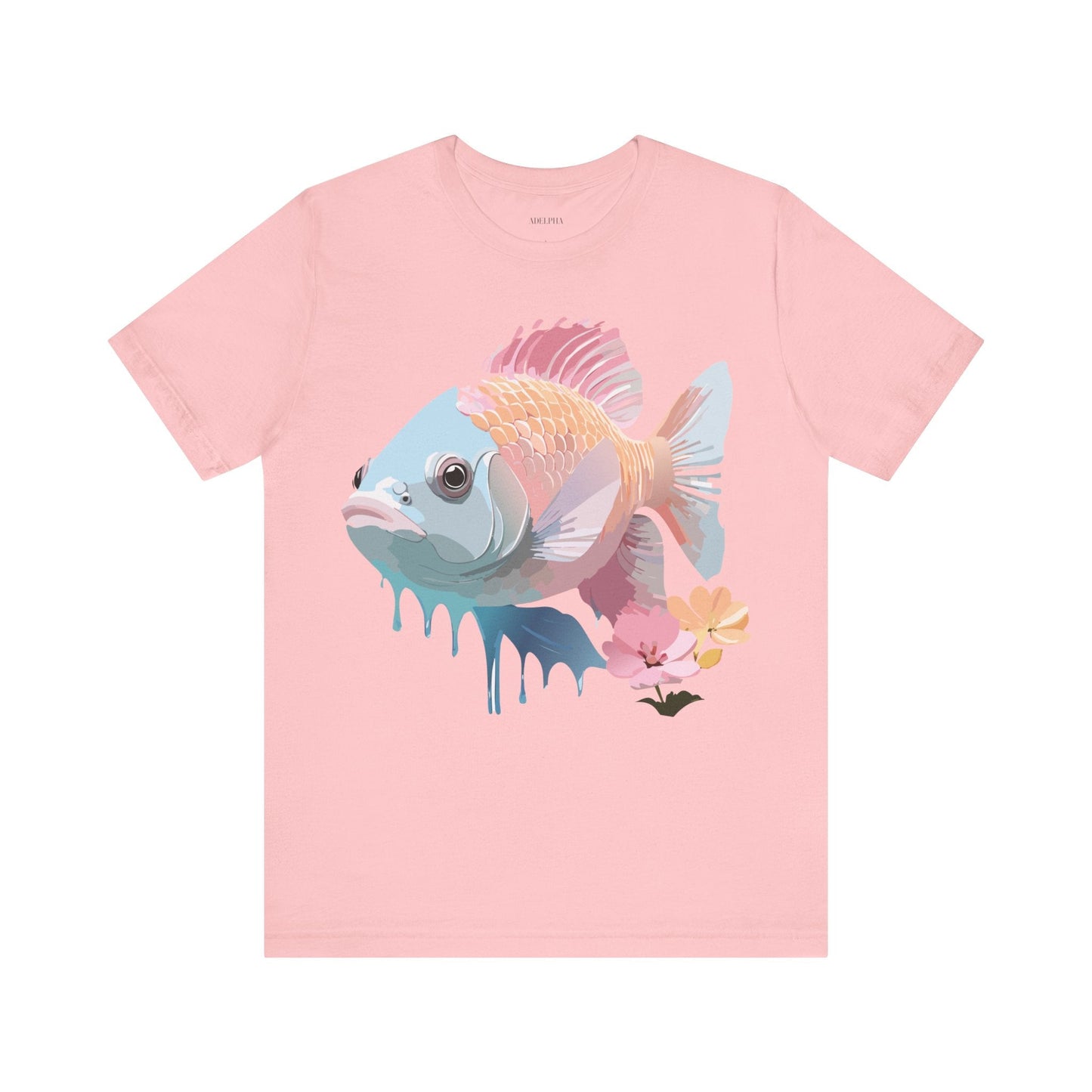 Fish Graphic Unisex 100 Cotton Vintage Artwork Tee 1
