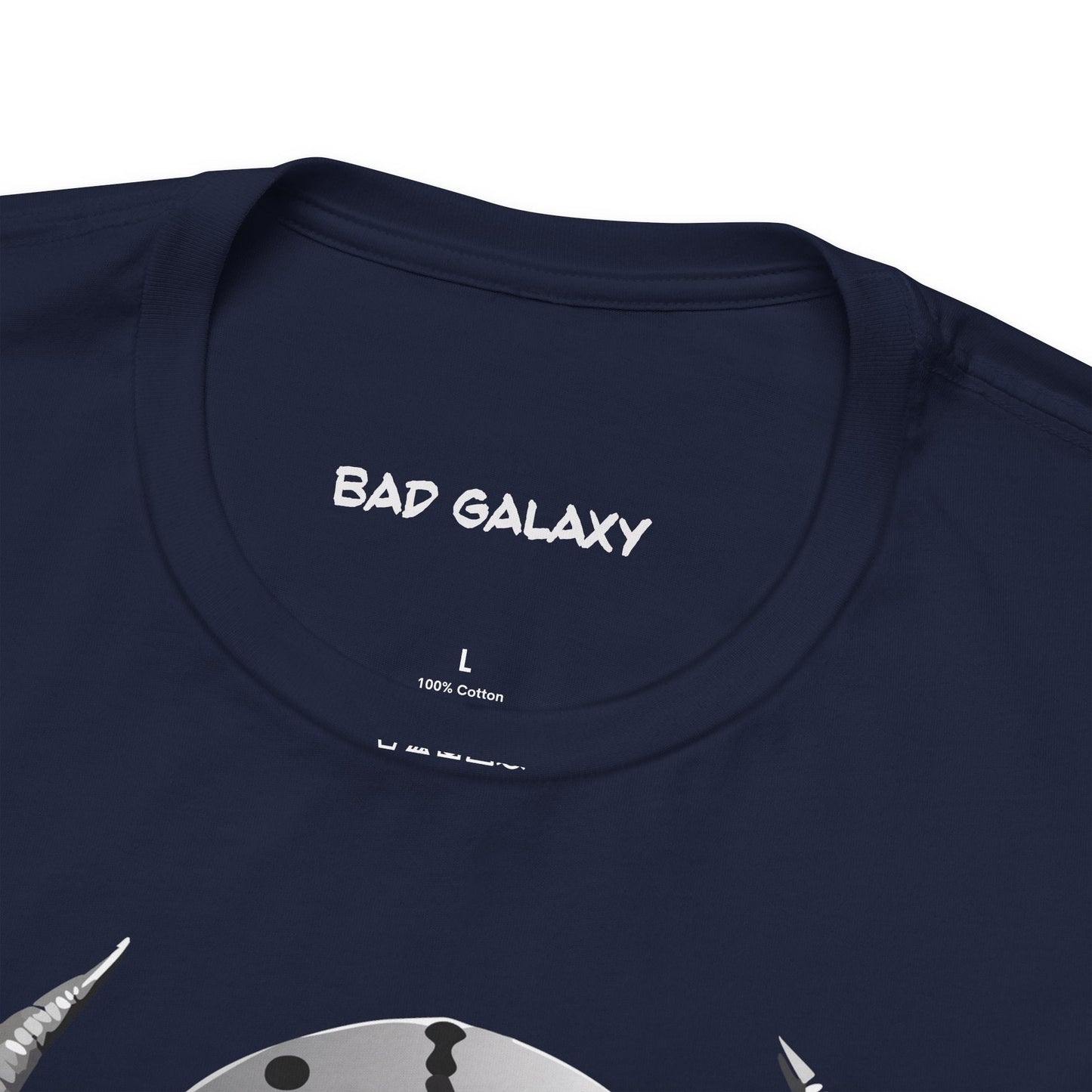 Alien Tee Shirt From Bad Galaxy 100 Percent Cotton Eco Friendly Ink Printed In USA